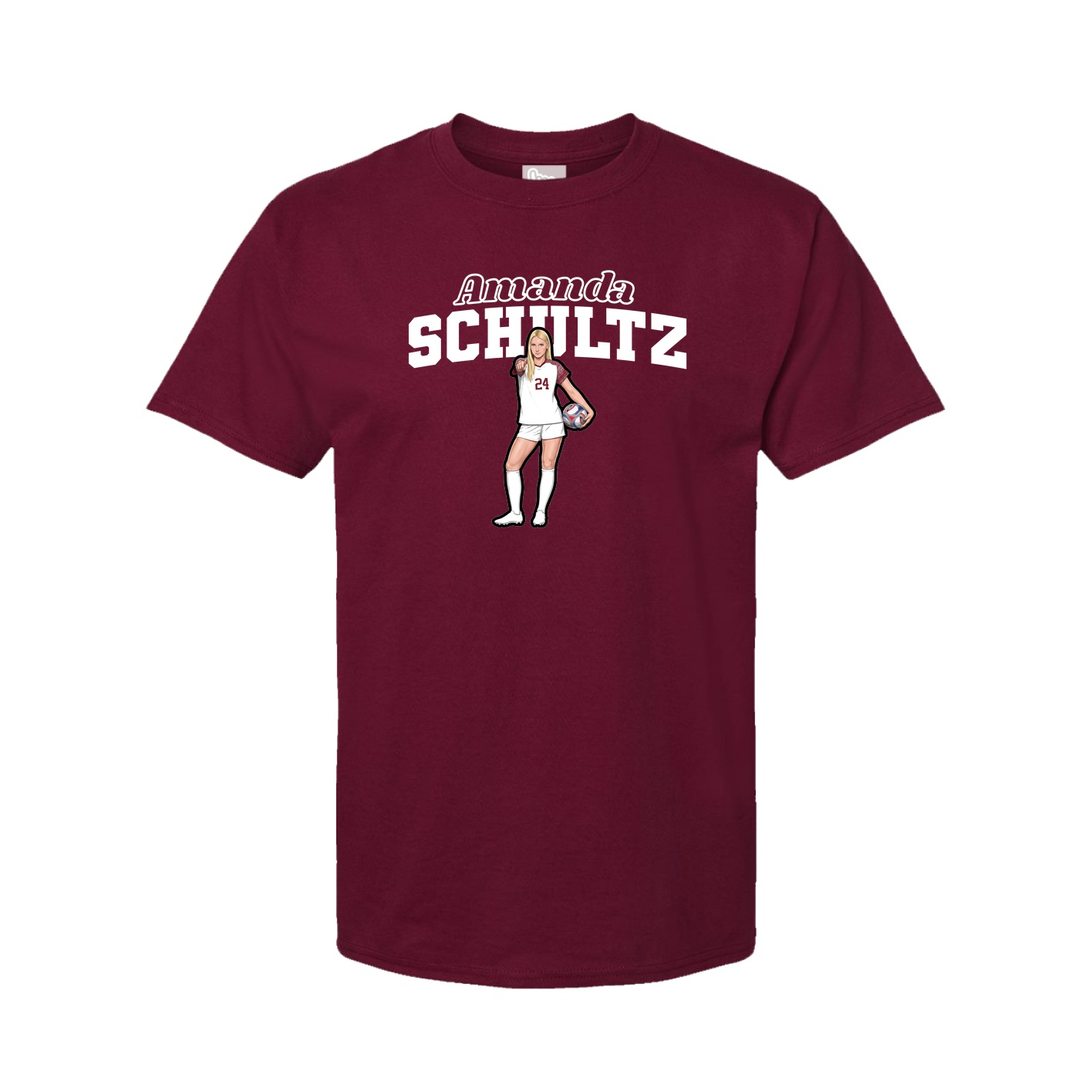 Youth Tee — Name Arch in Cardinal