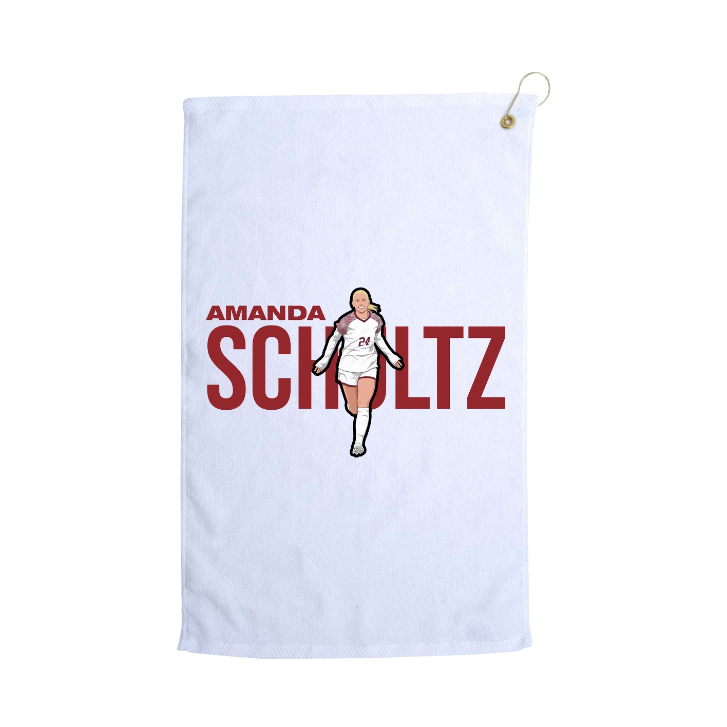 Golf Towel — Player Name in White