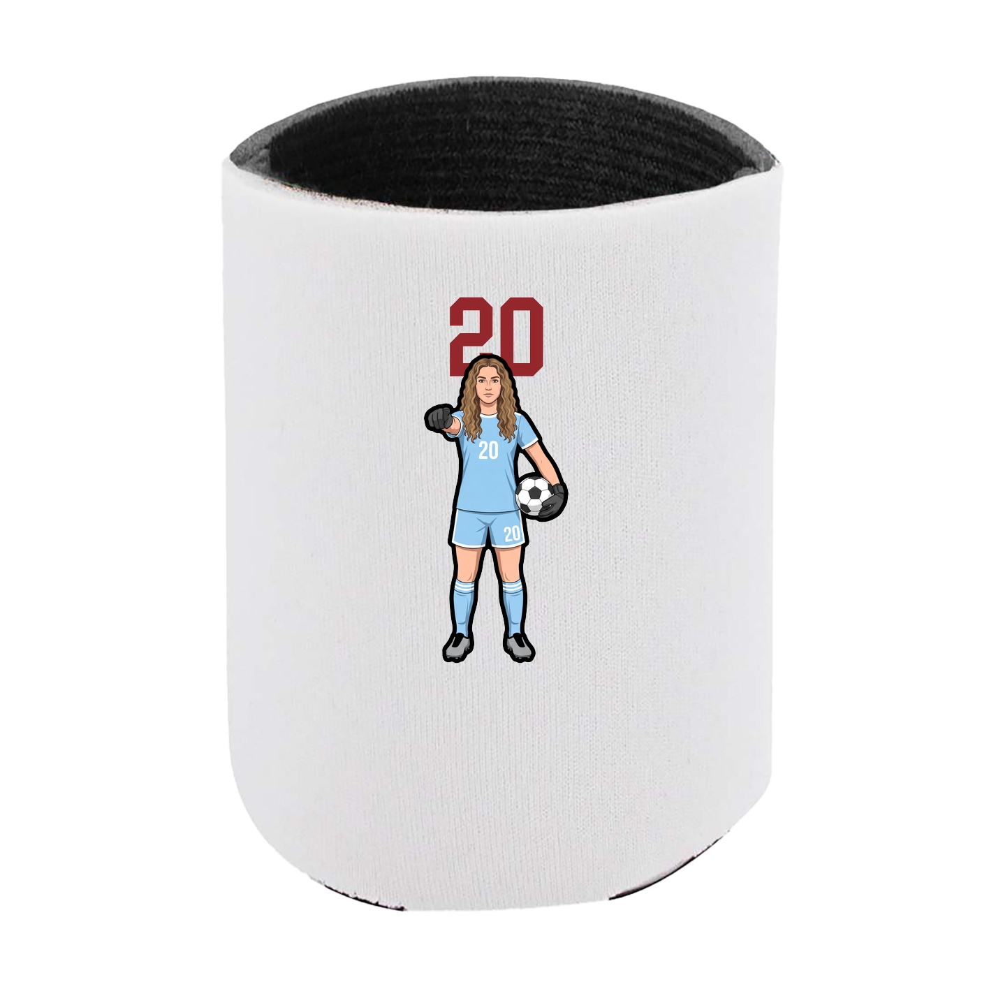 Can Holder — Number Top in White