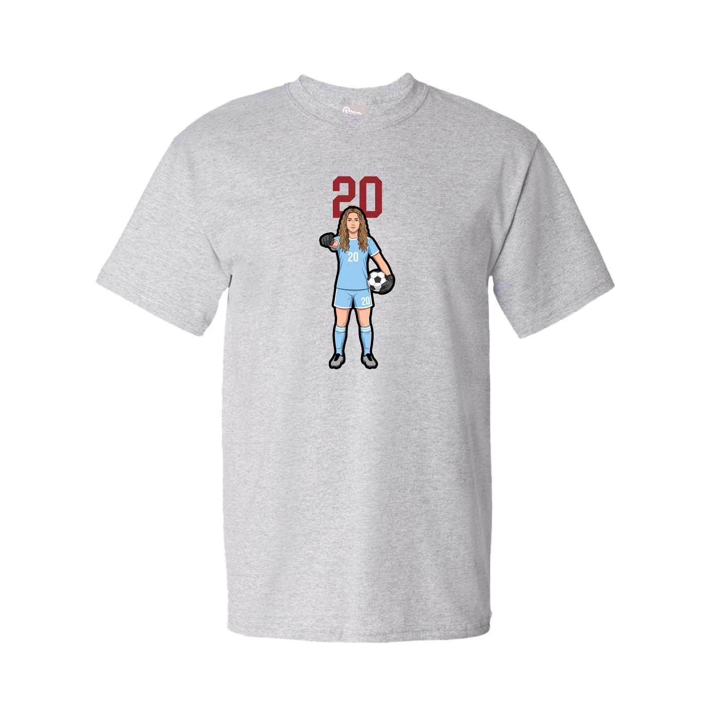 Tee — Number Top in Grey