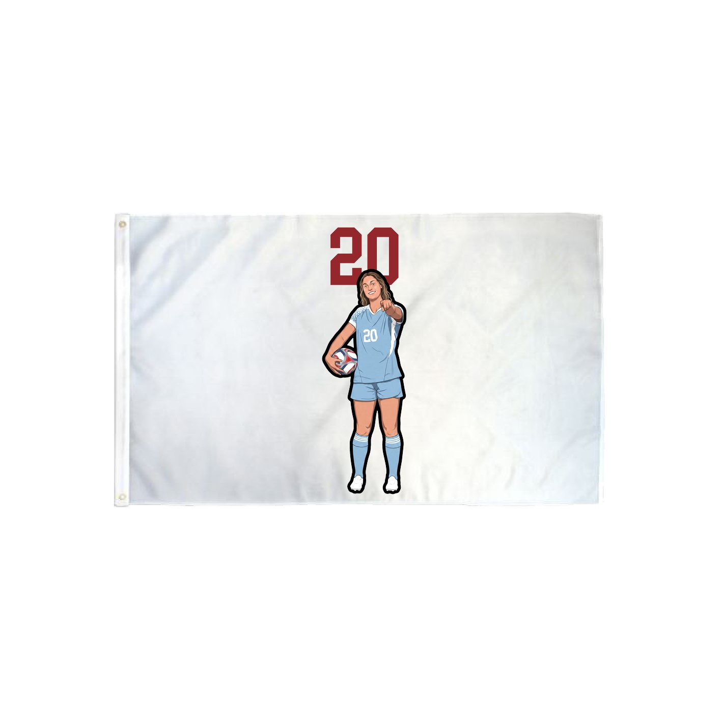 3x5 Flag — Number Top in Classic