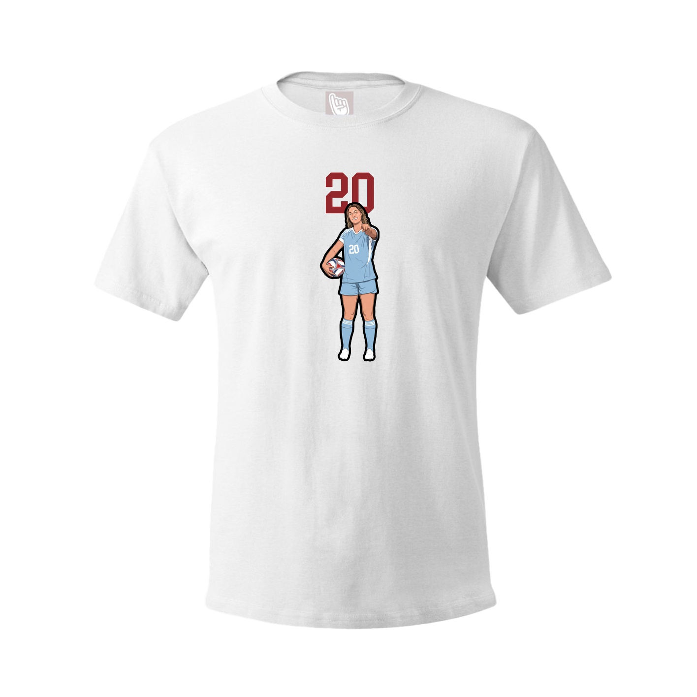 Tee — Number Top in White