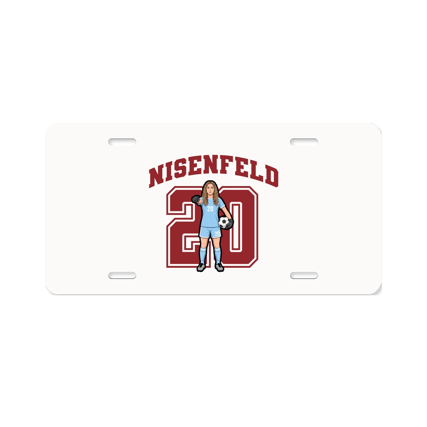 License Plate — Number in Classic