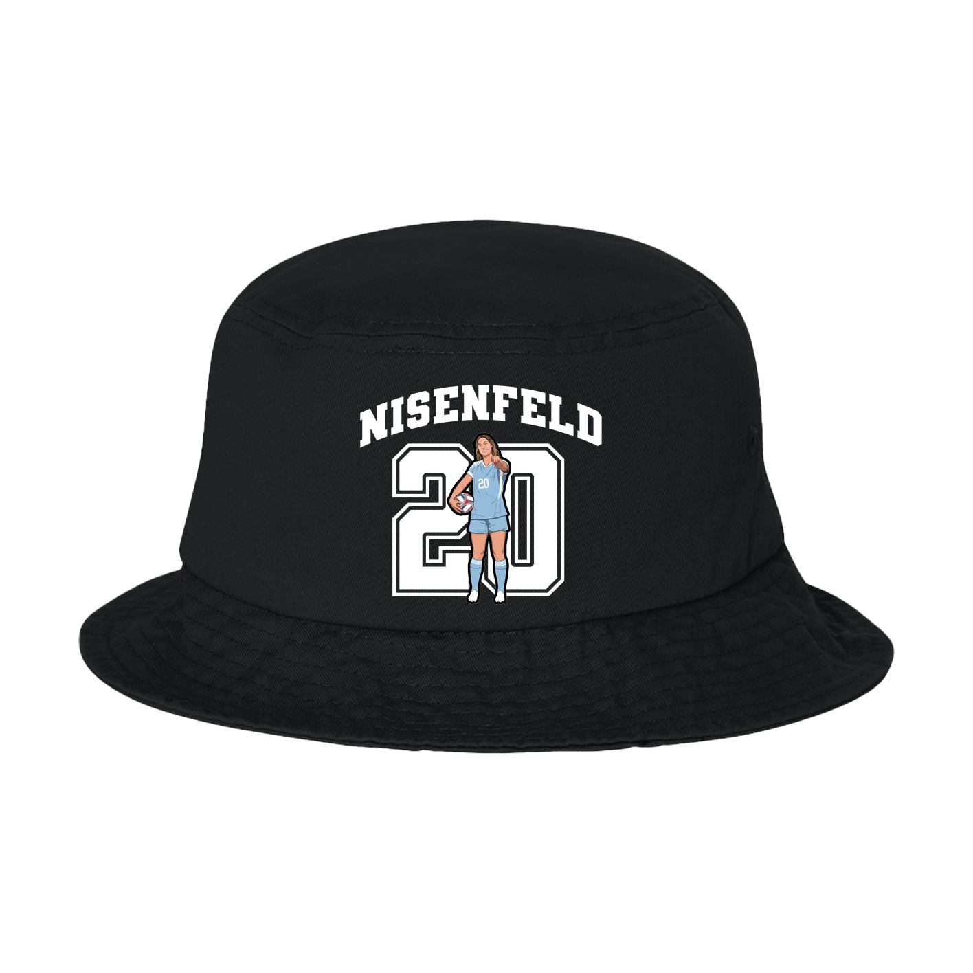 Bucket Cap — Number in Black
