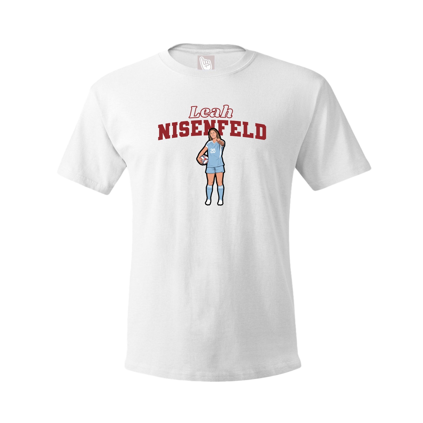 Youth Tee — Name Arch in White