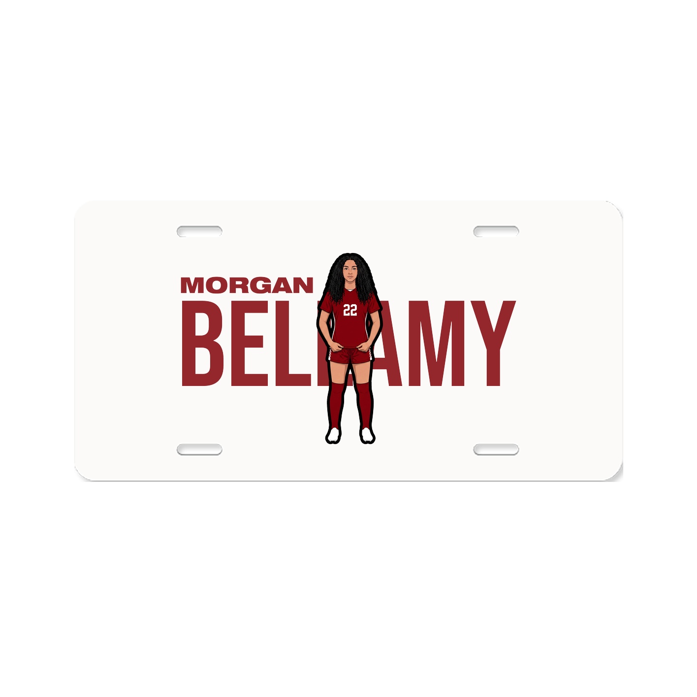 License Plate — Player Name in Classic
