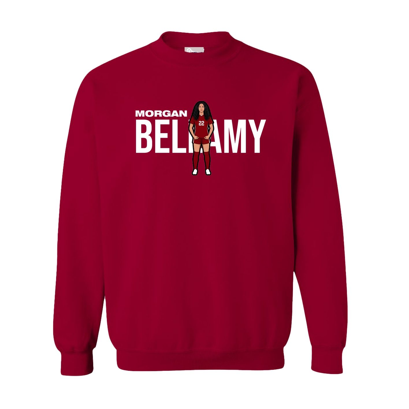 Fleece Crew — Player Name in Cardinal