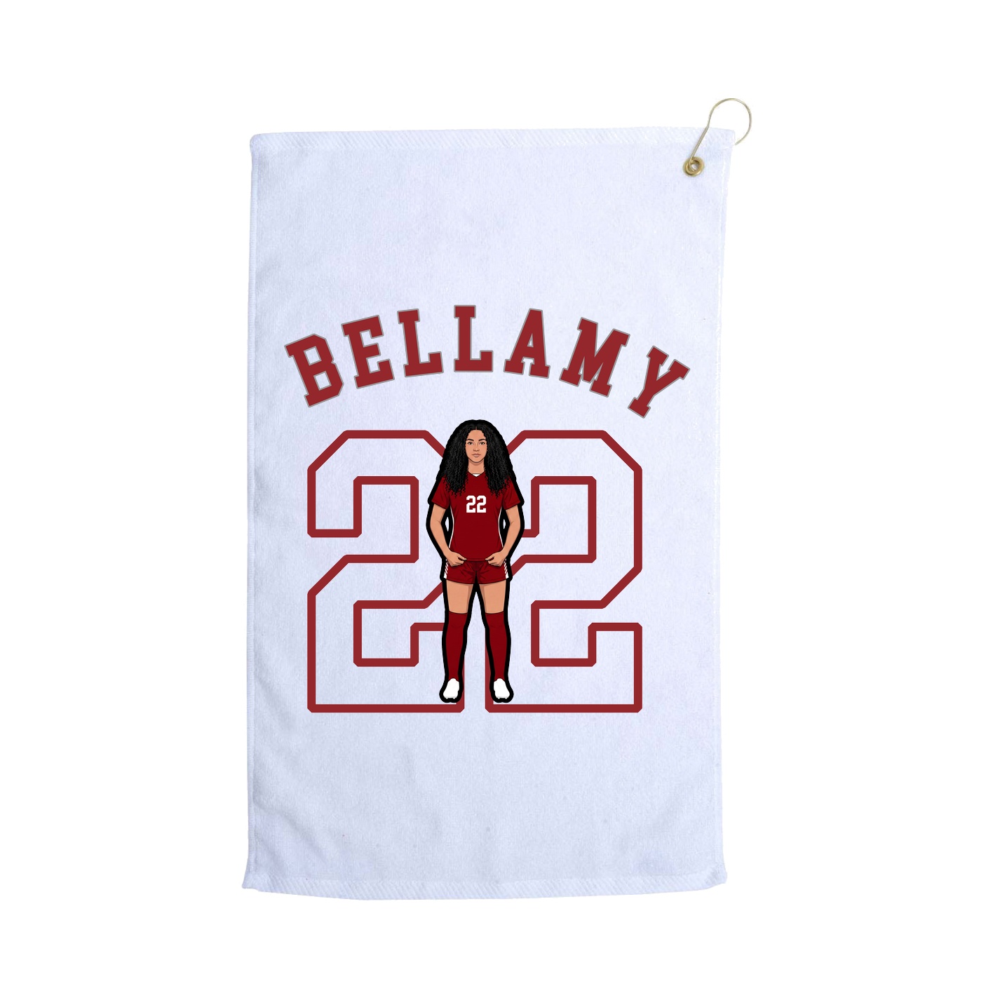 Golf Towel — Shirsey Arch in White