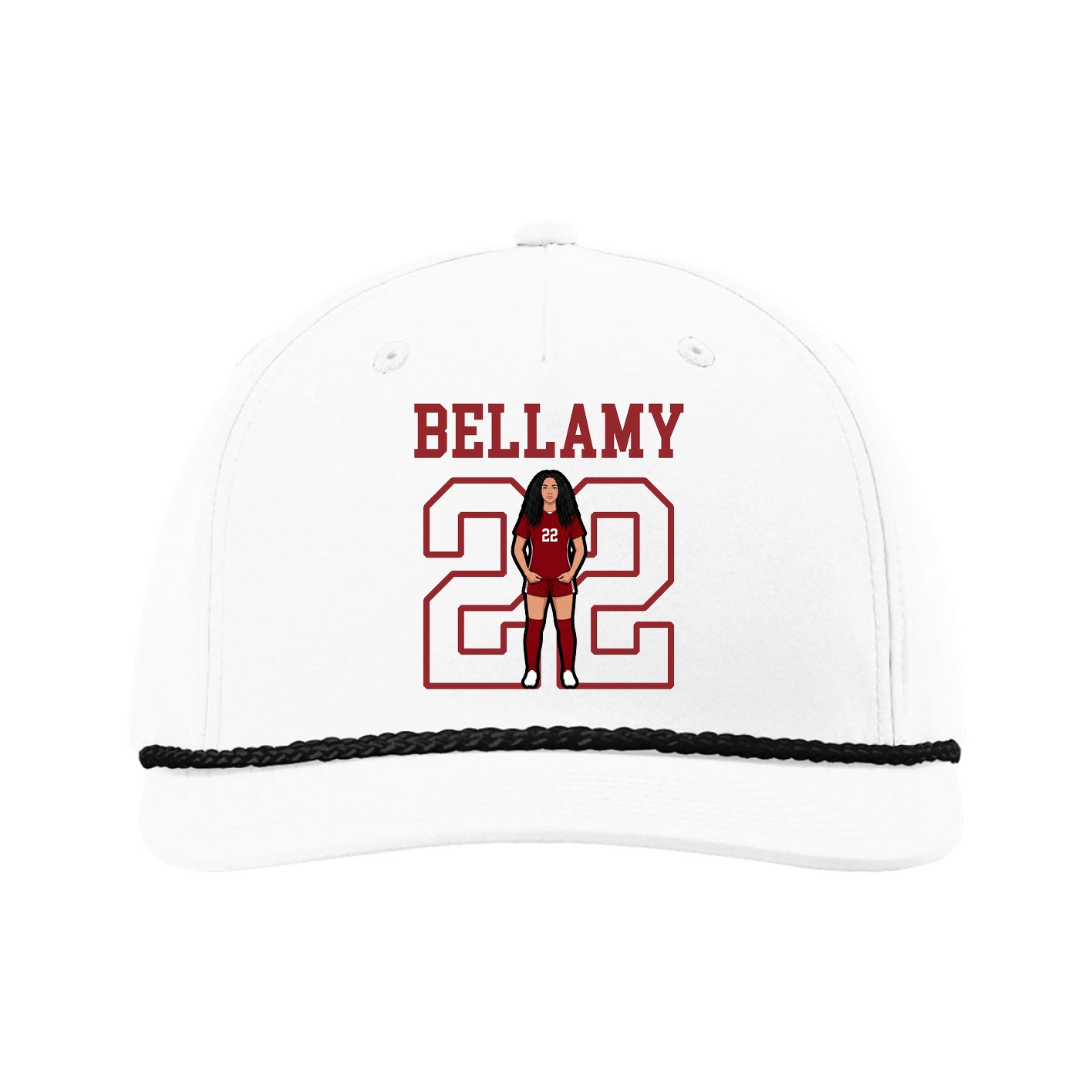 Five-Panel Classic Rope Cap — Shirsey in White