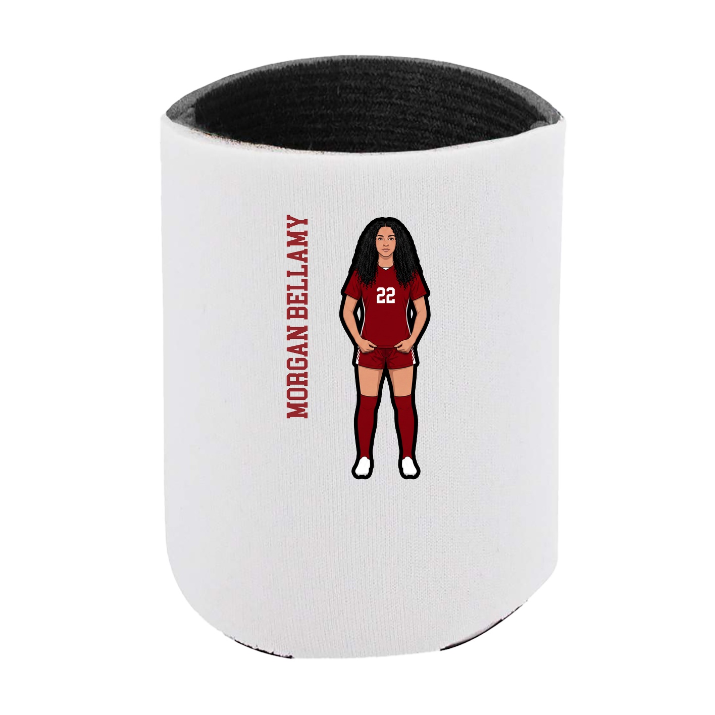 Can Holder — Name Vertical in White
