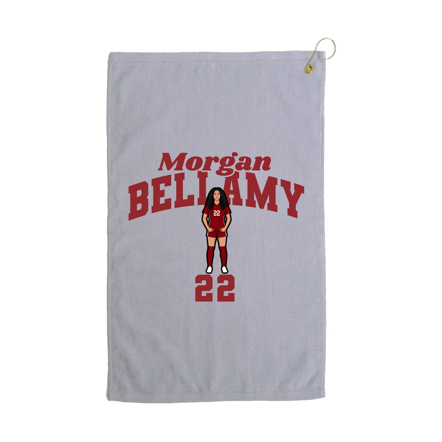 Golf Towel — Signature Arch in Grey
