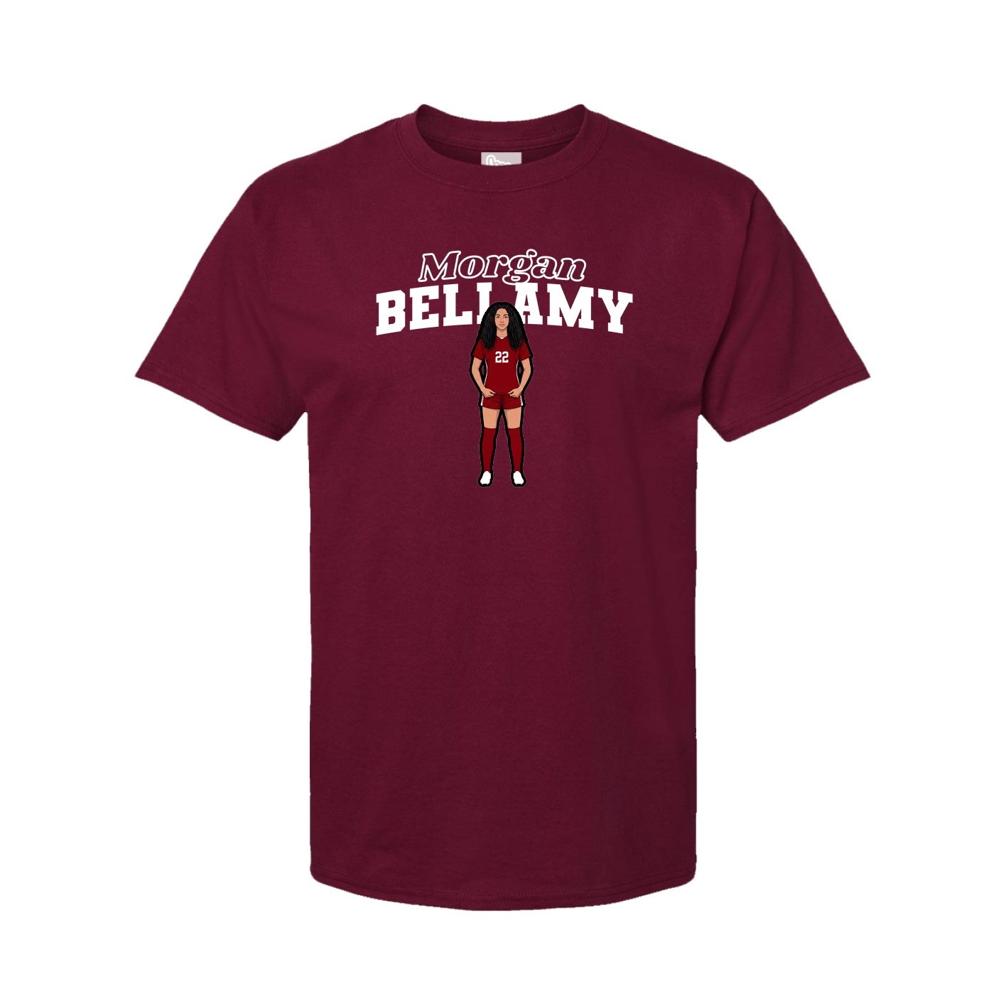 Tee — Name Arch in Cardinal