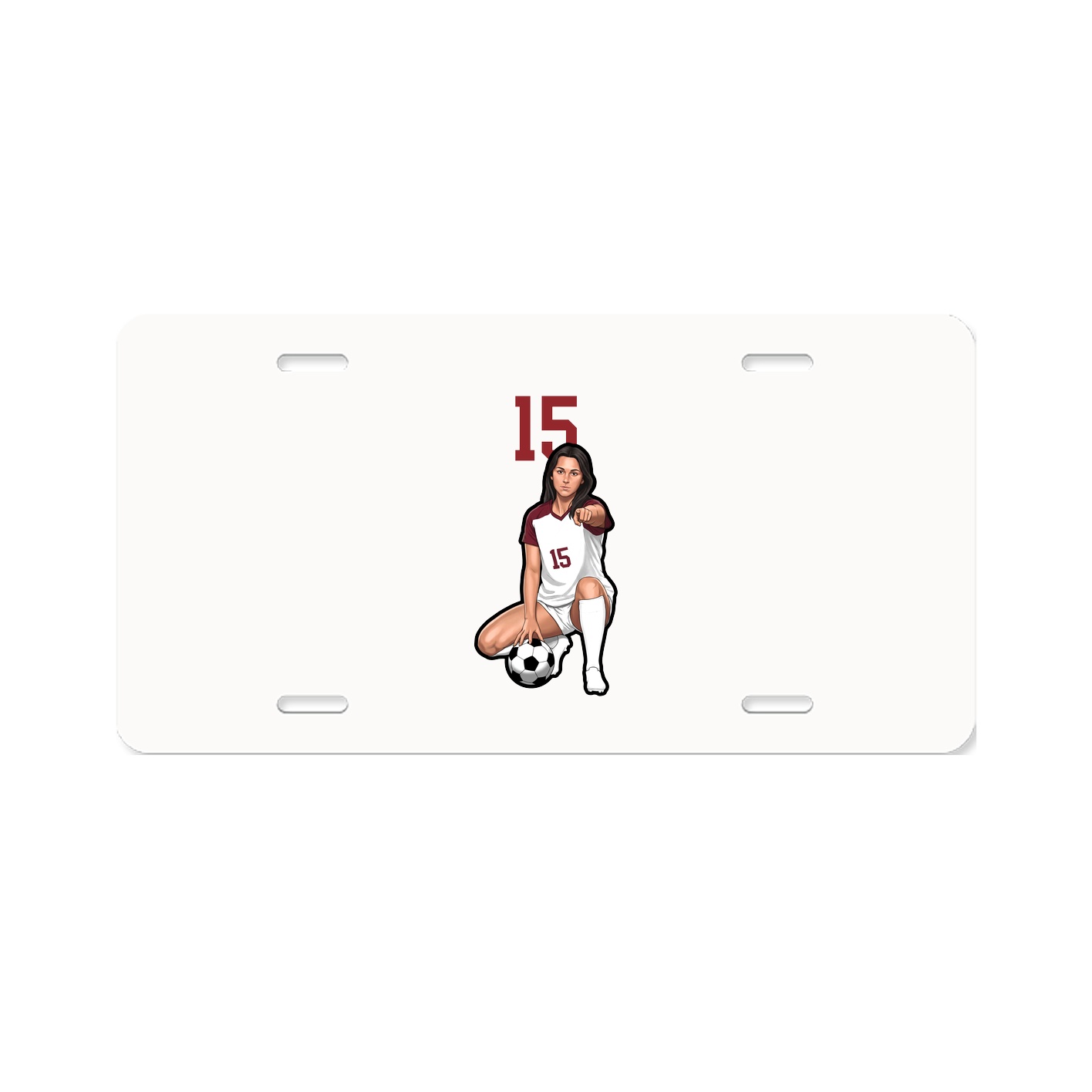 License Plate — Number Top in Classic