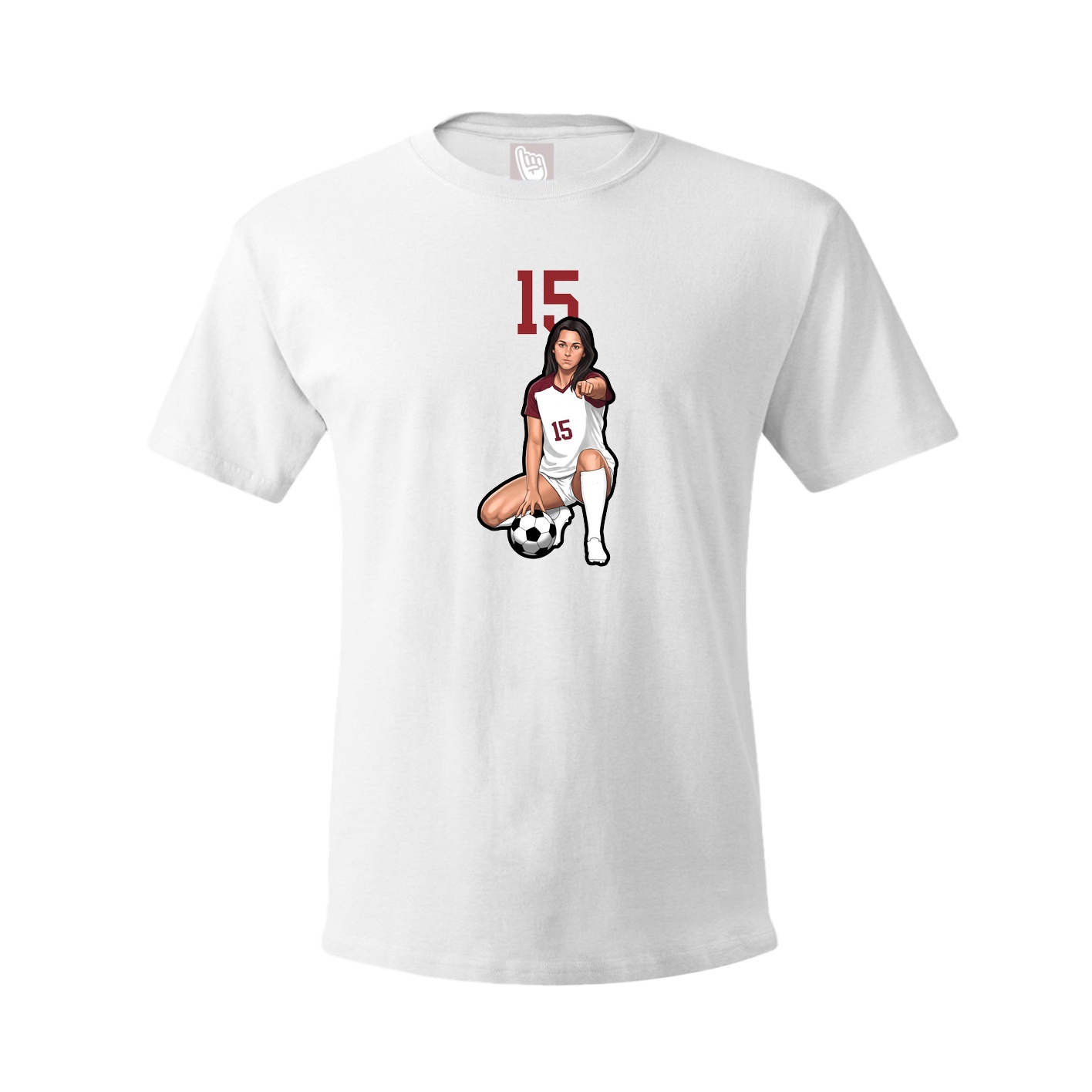 Tee — Number Top in White