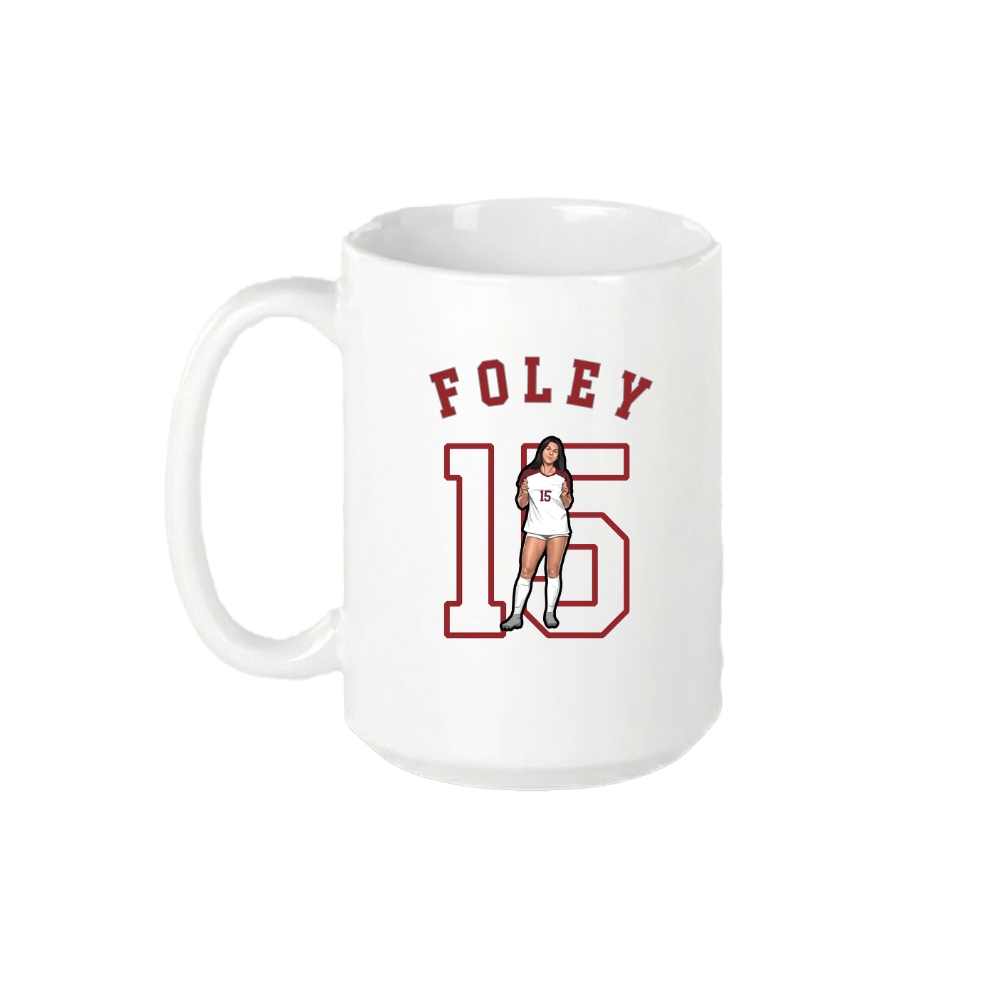 15oz Coffee Mug — Shirsey Arch in White