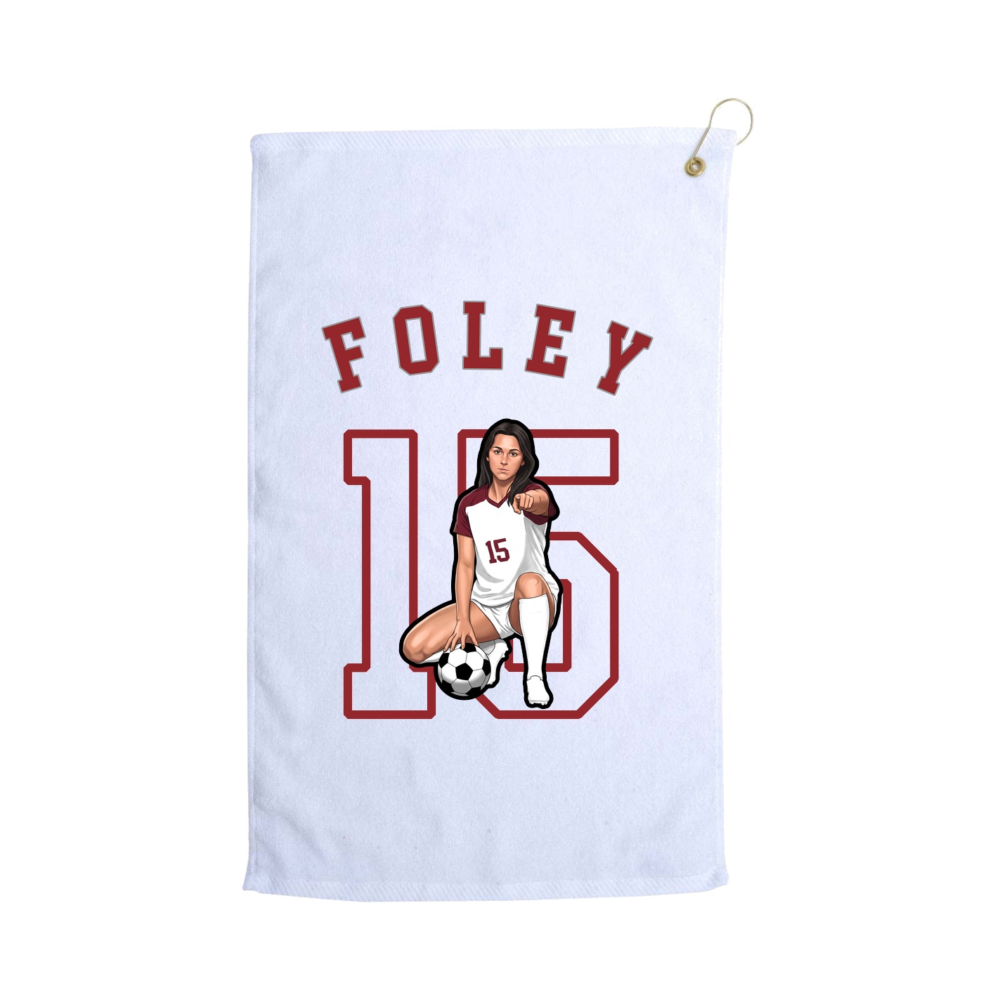 Golf Towel — Shirsey Arch in White