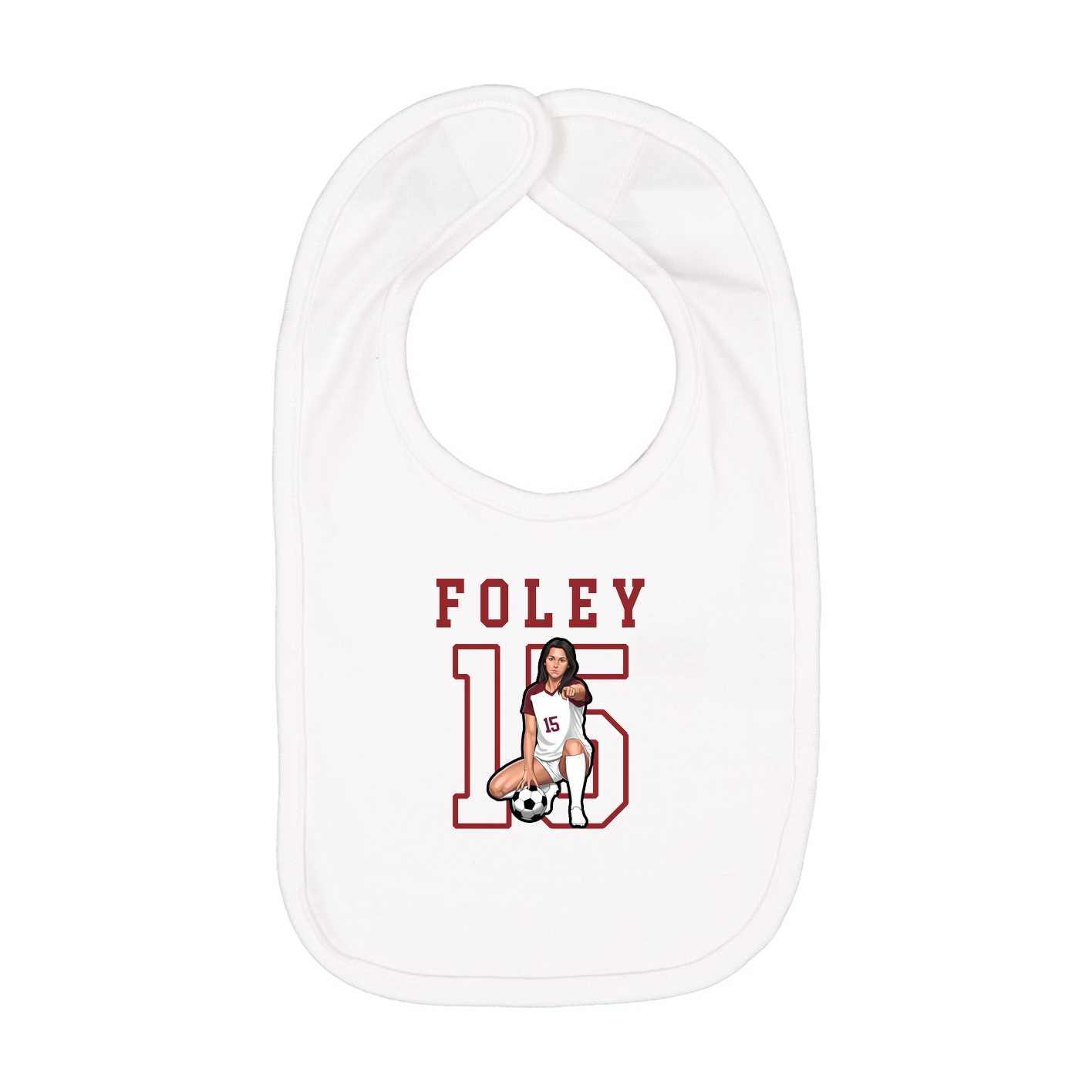Infant Bib — Shirsey in White
