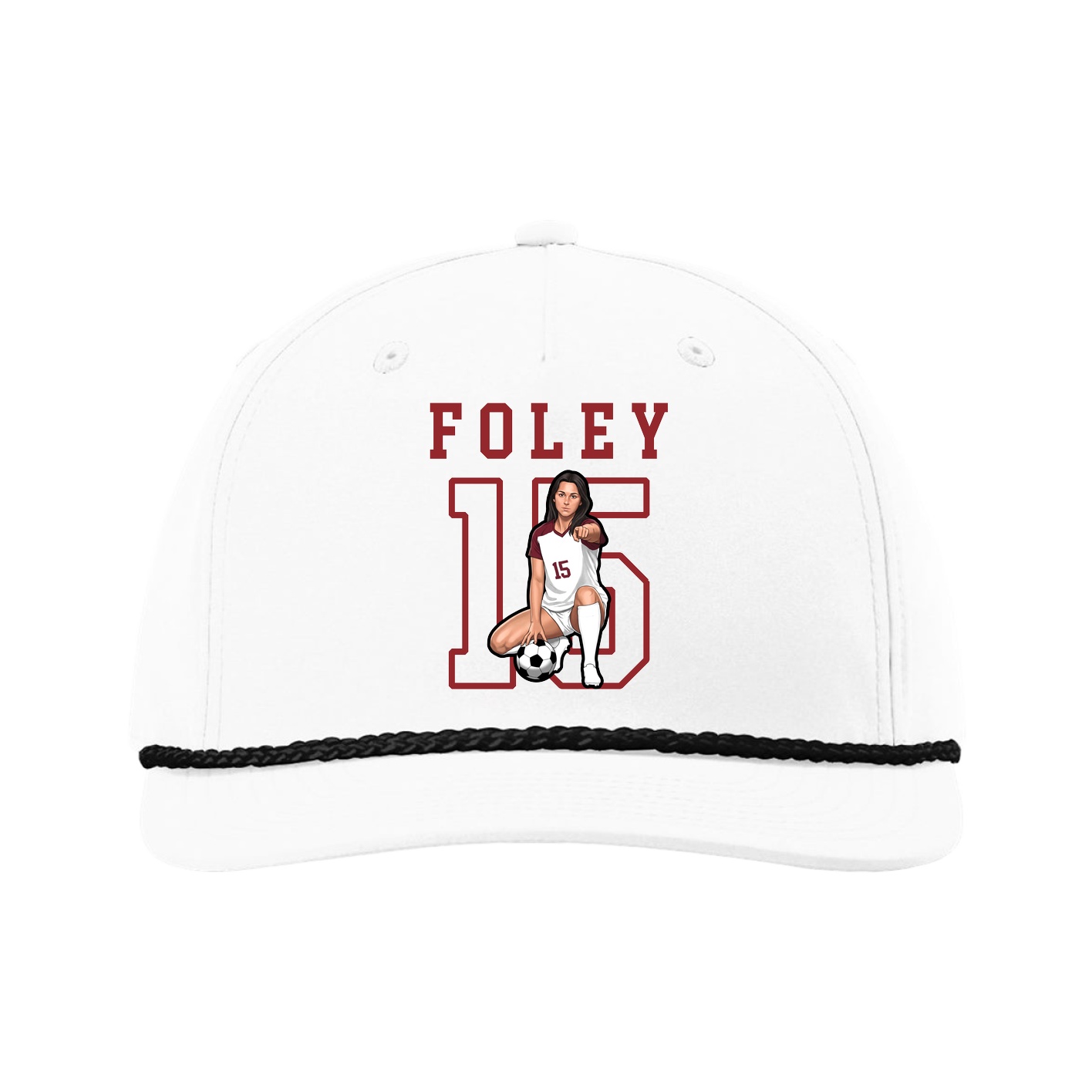 Five-Panel Classic Rope Cap — Shirsey in White