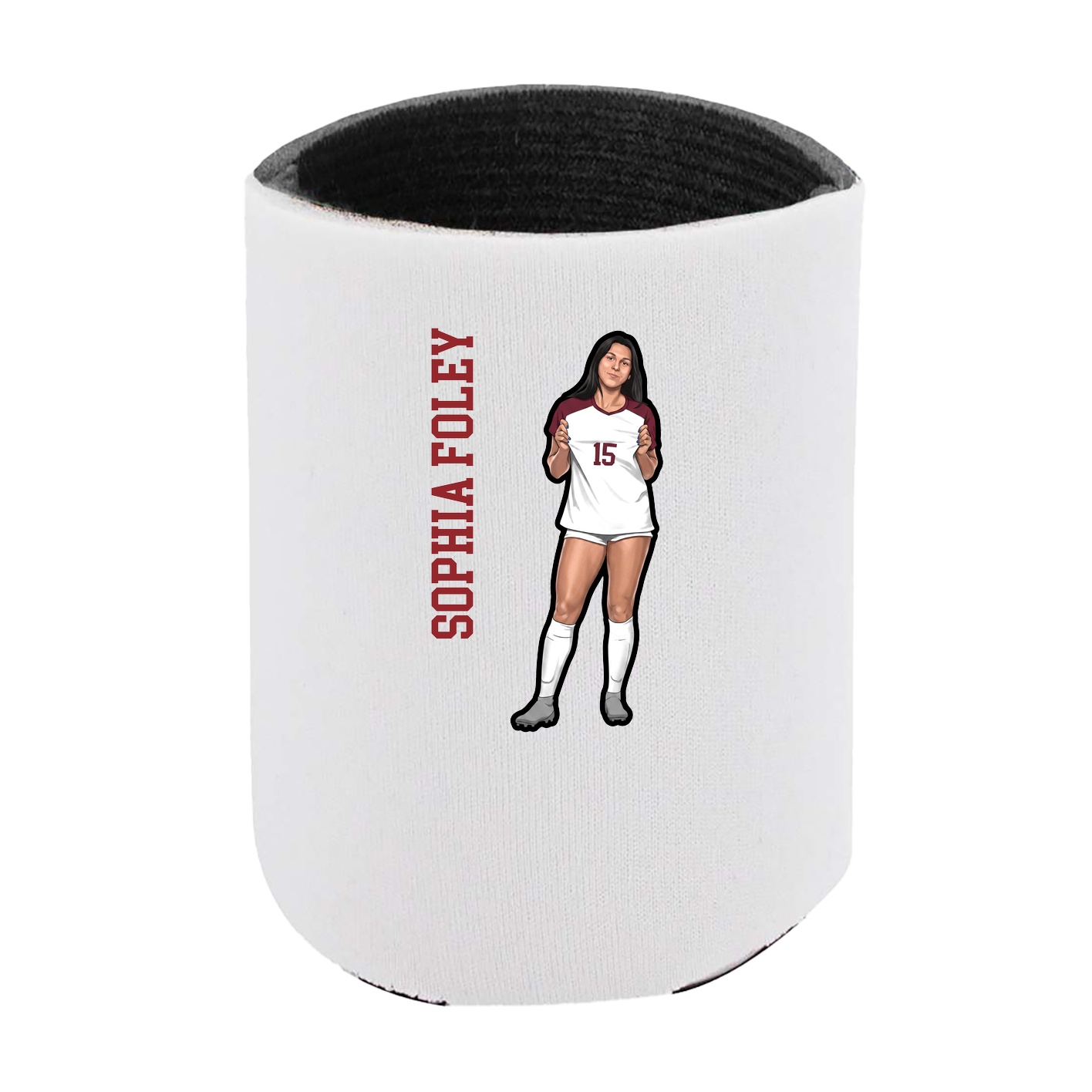 Can Holder — Name Vertical in White