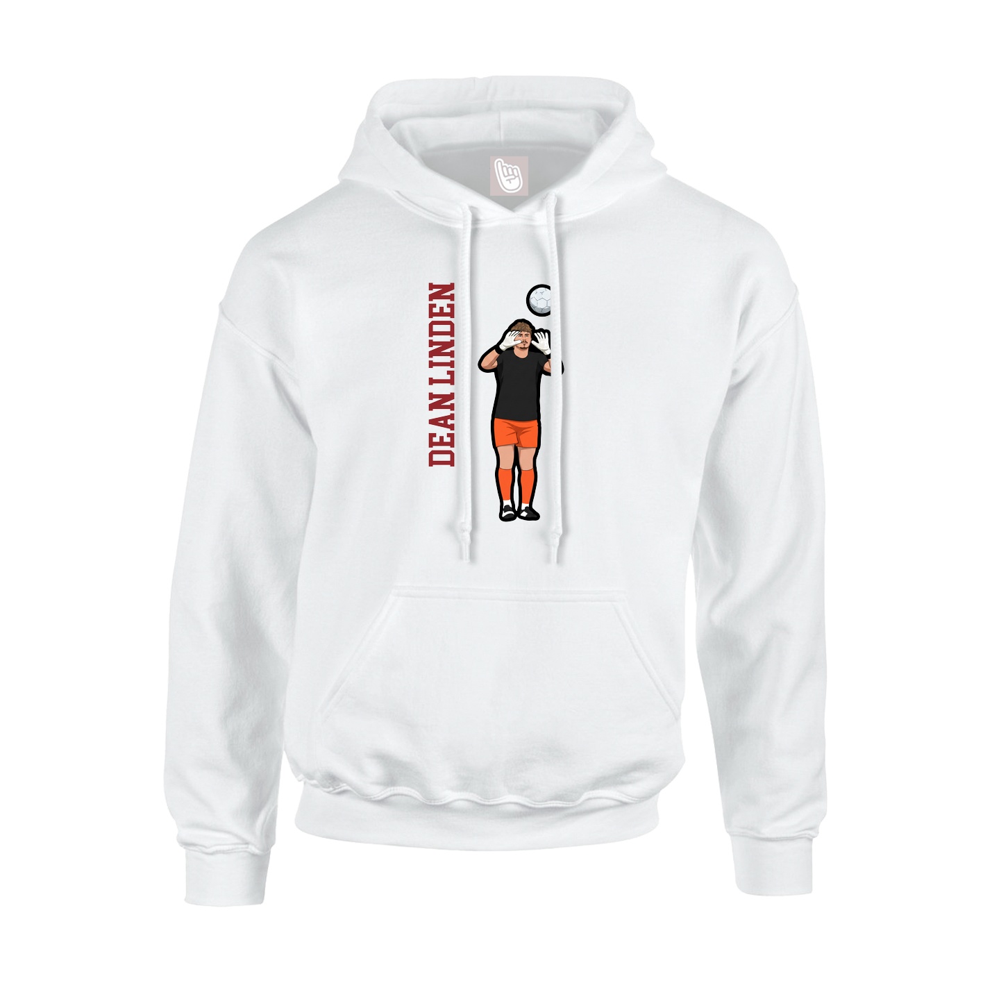 Hoodie — Name Vertical in White