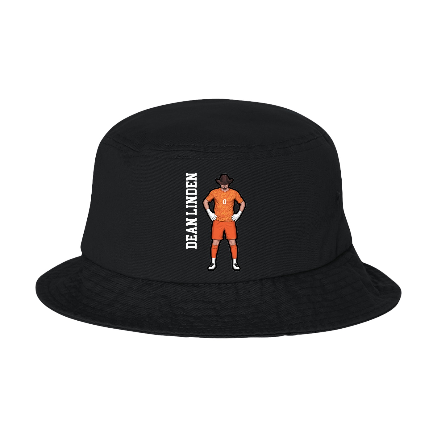 Bucket Cap — Name Vertical in Black
