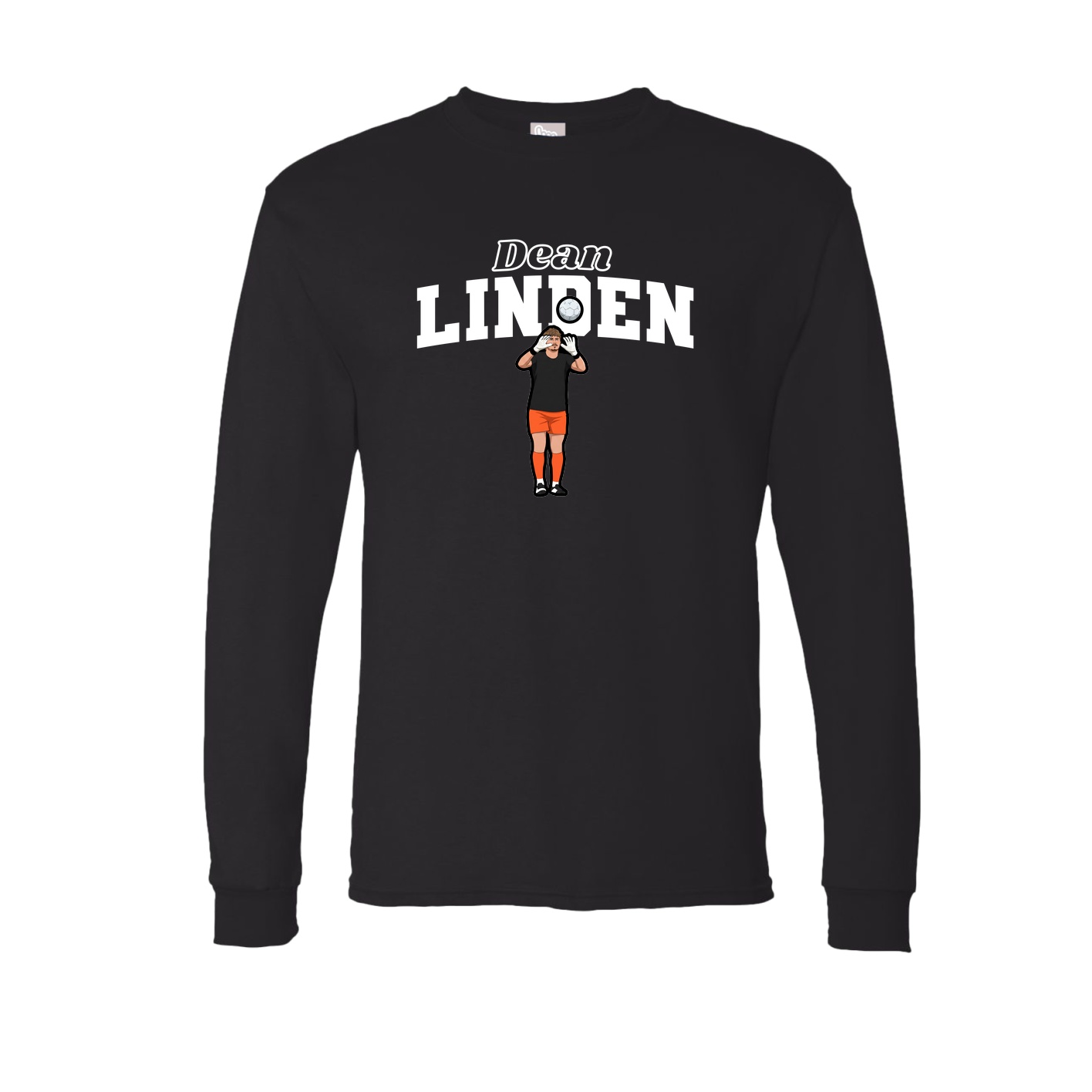 Long Sleeve Tee — Name Arch in Black