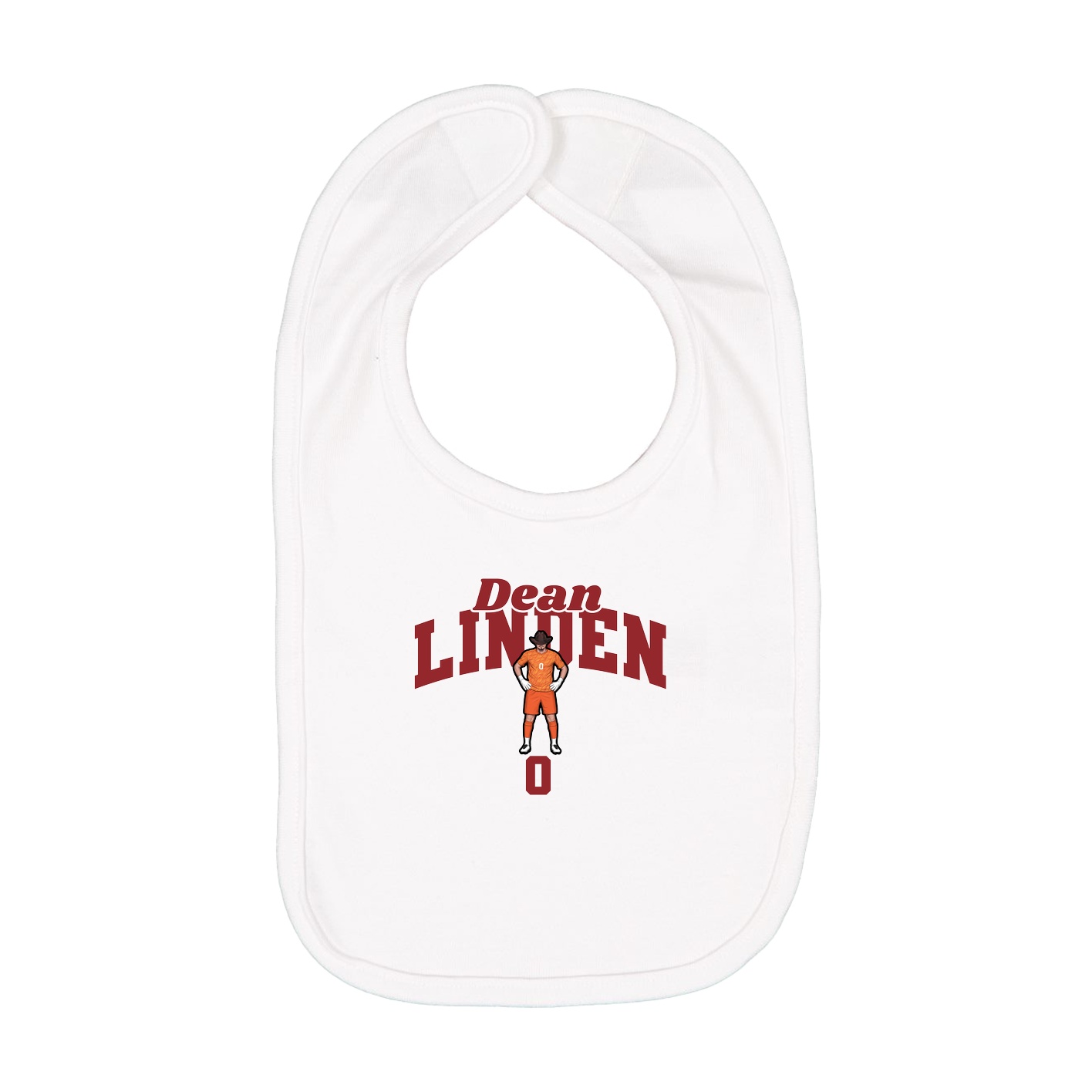 Infant Bib — Signature Arch in White