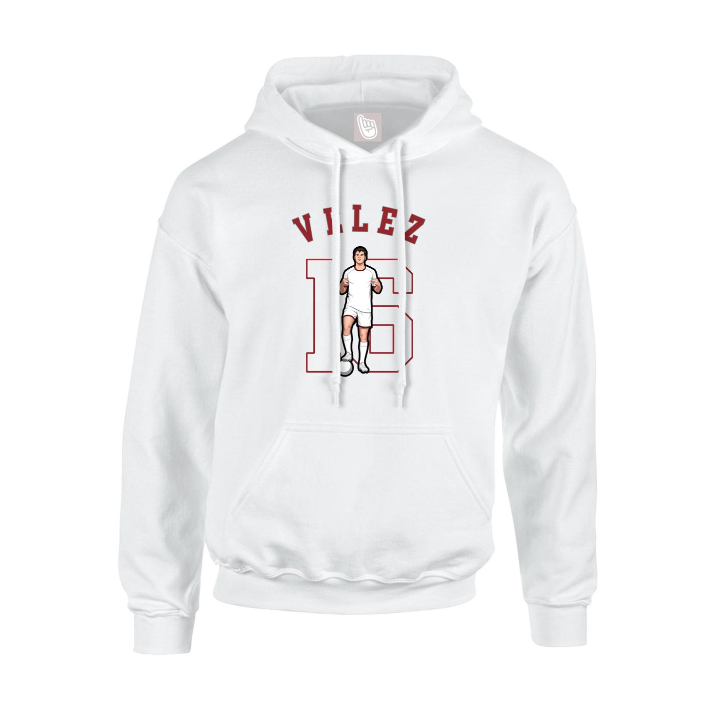 Youth Hoodie — Shirsey Arch in White