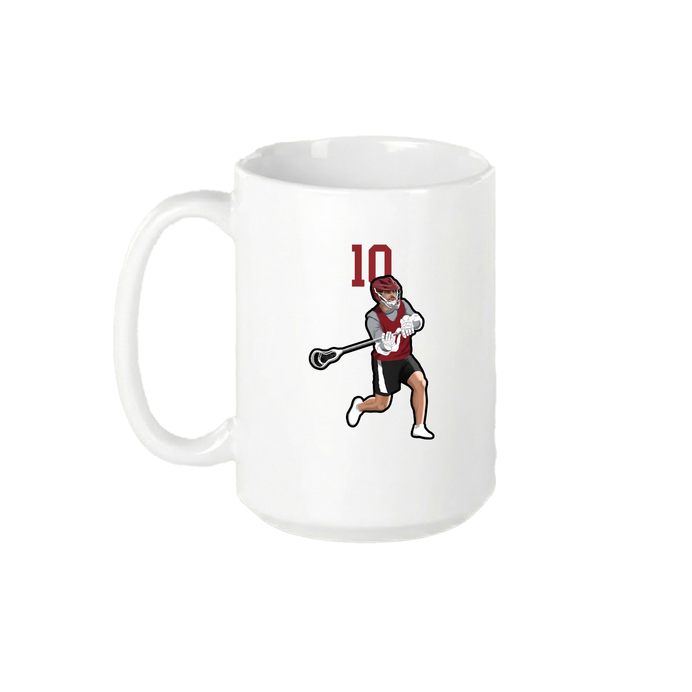 15oz Coffee Mug — Number Top in White
