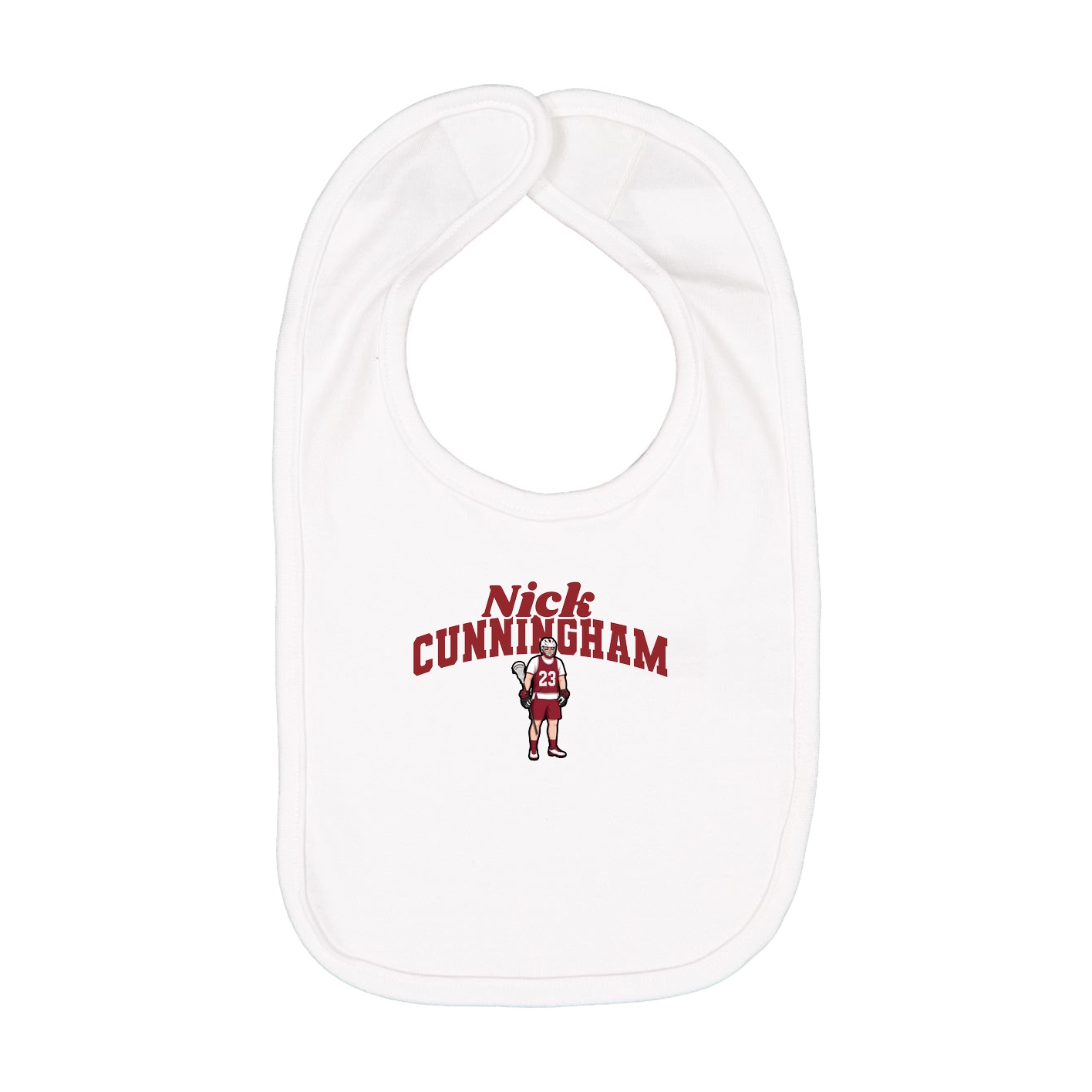 Infant Bib — Signature Arch in White