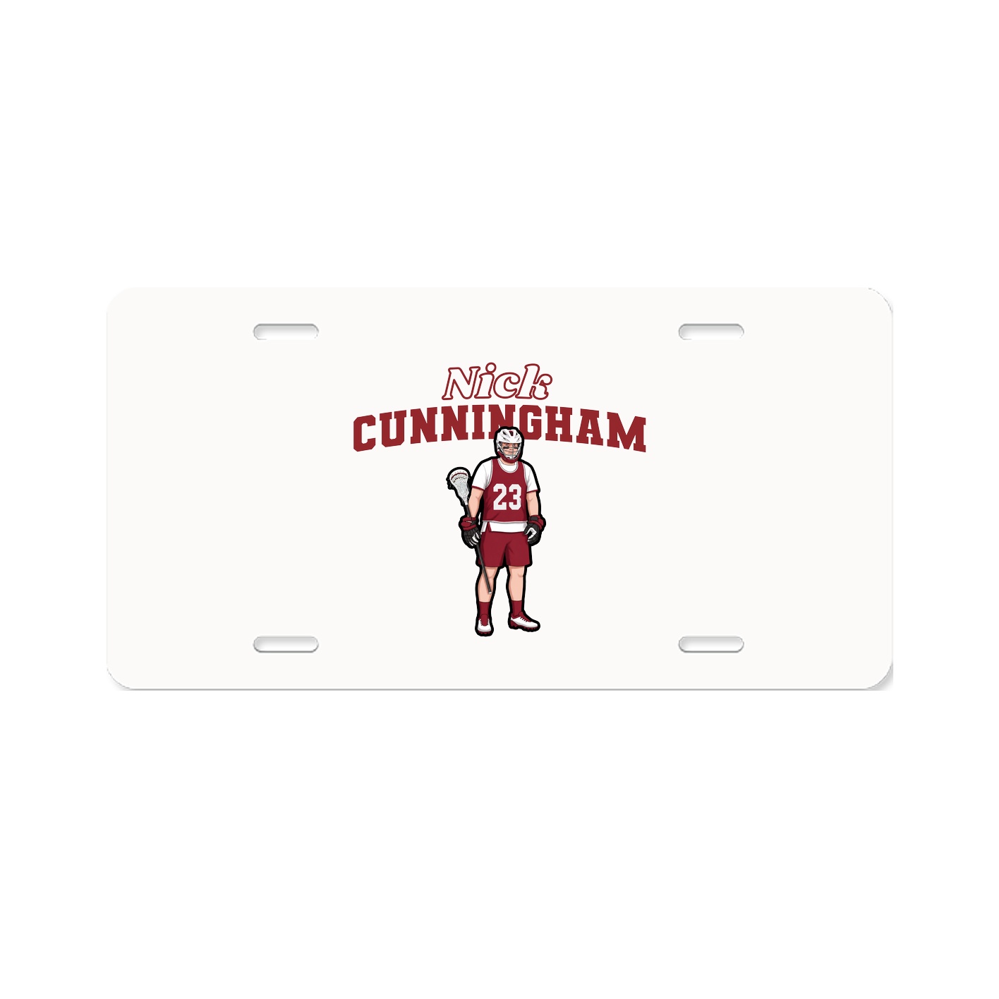 License Plate — Name Arch in Classic