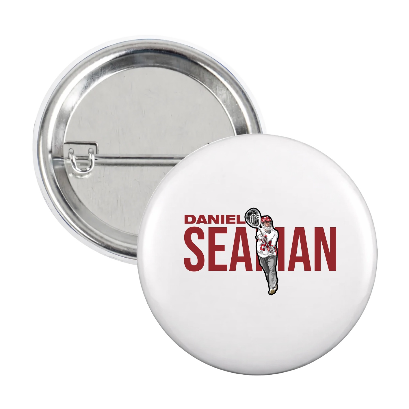 Game Day Button — Player Name in White