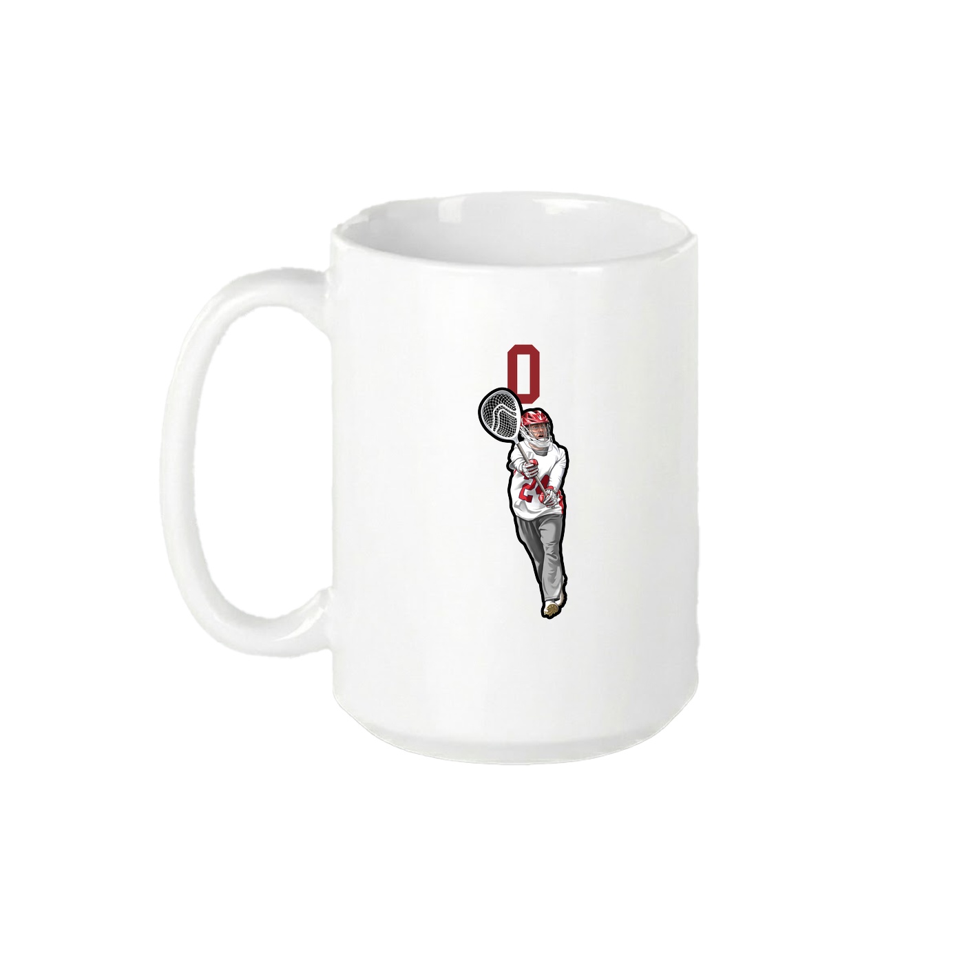 15oz Coffee Mug — Number Top in White