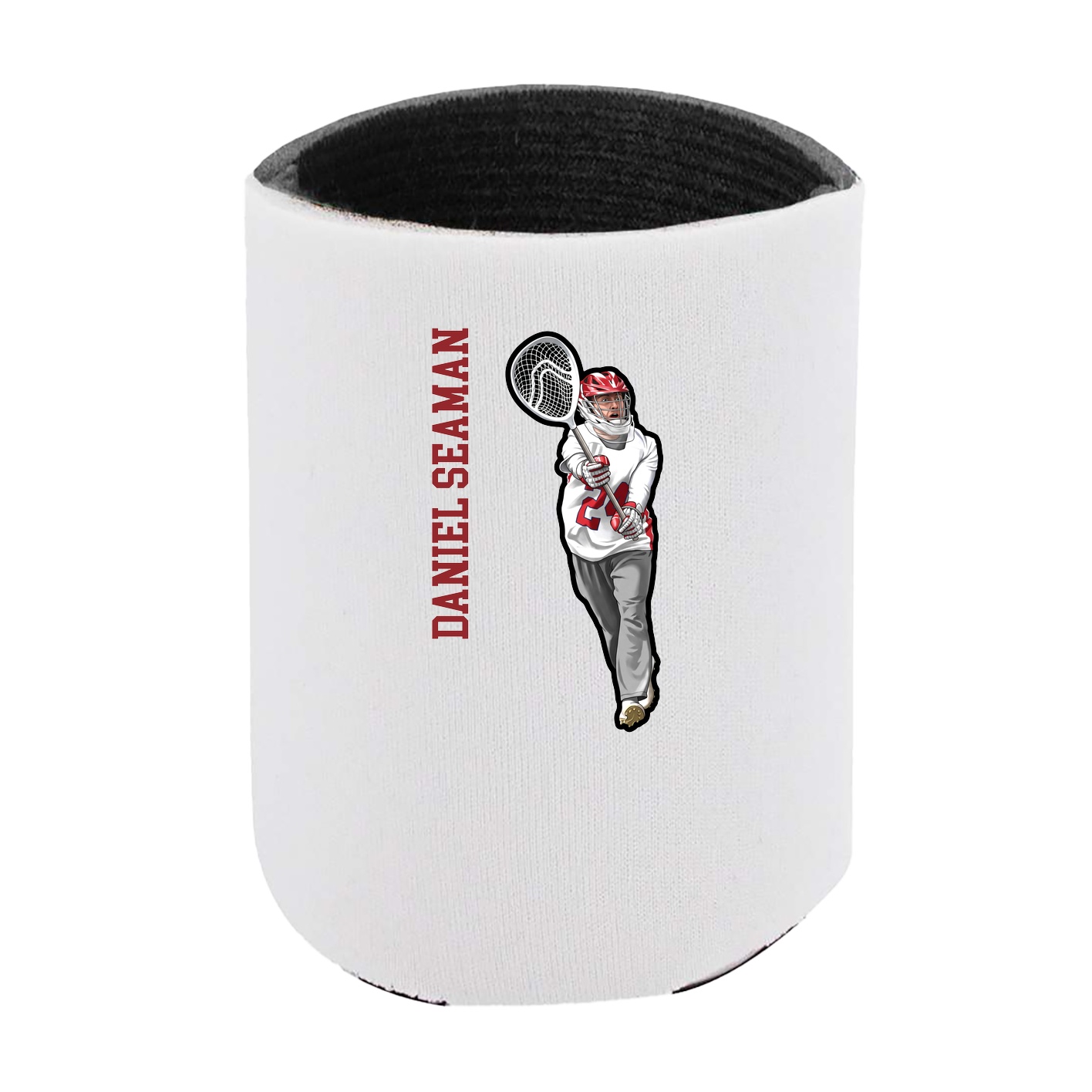 Can Holder — Name Vertical in White