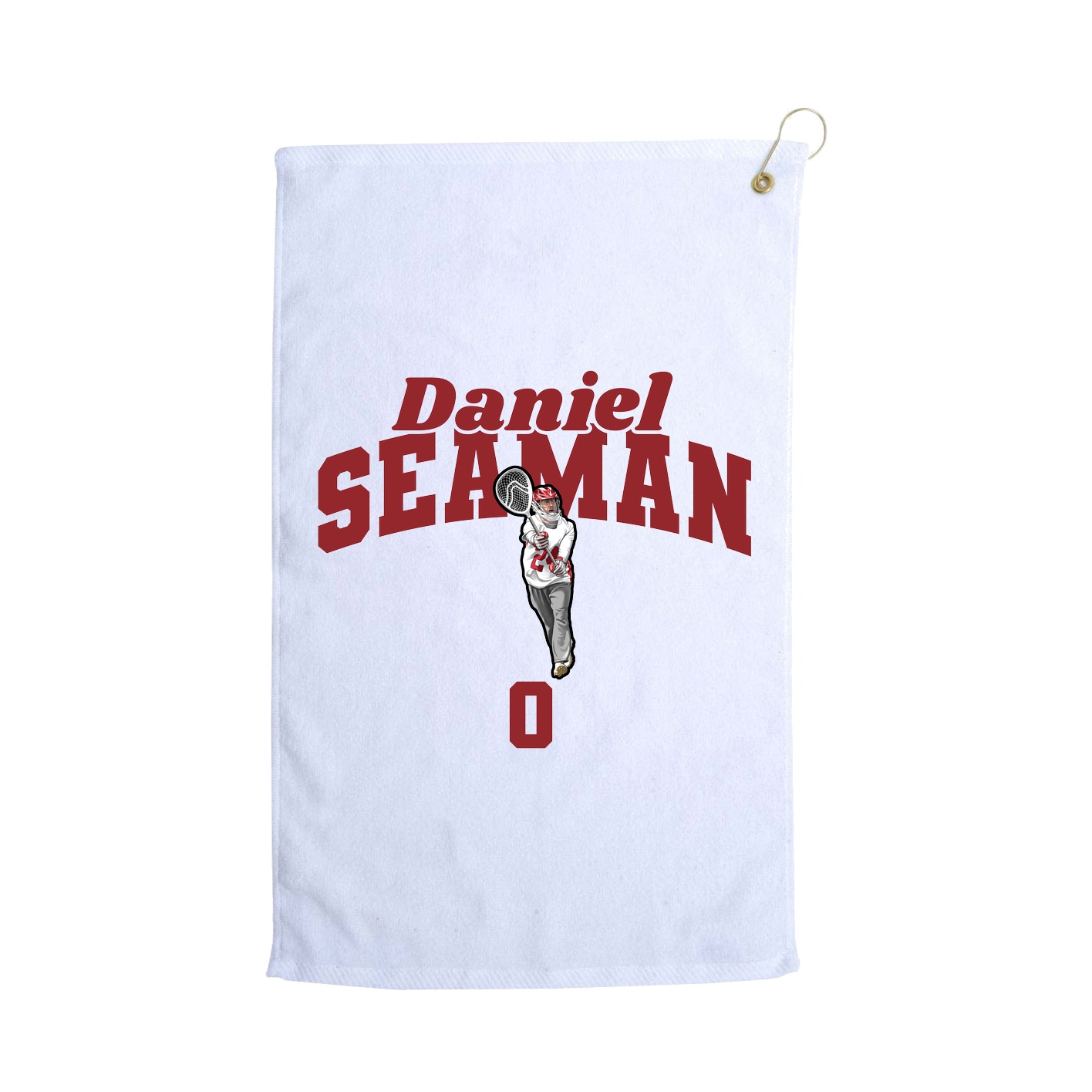 Golf Towel — Signature Arch in White