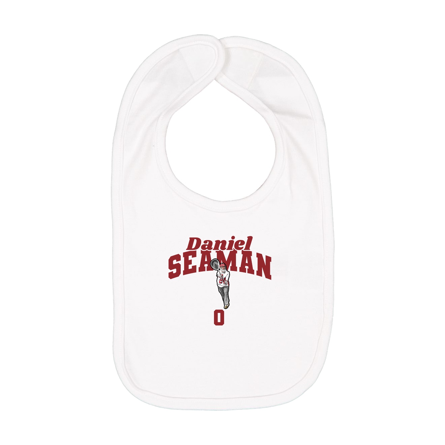 Infant Bib — Signature Arch in White
