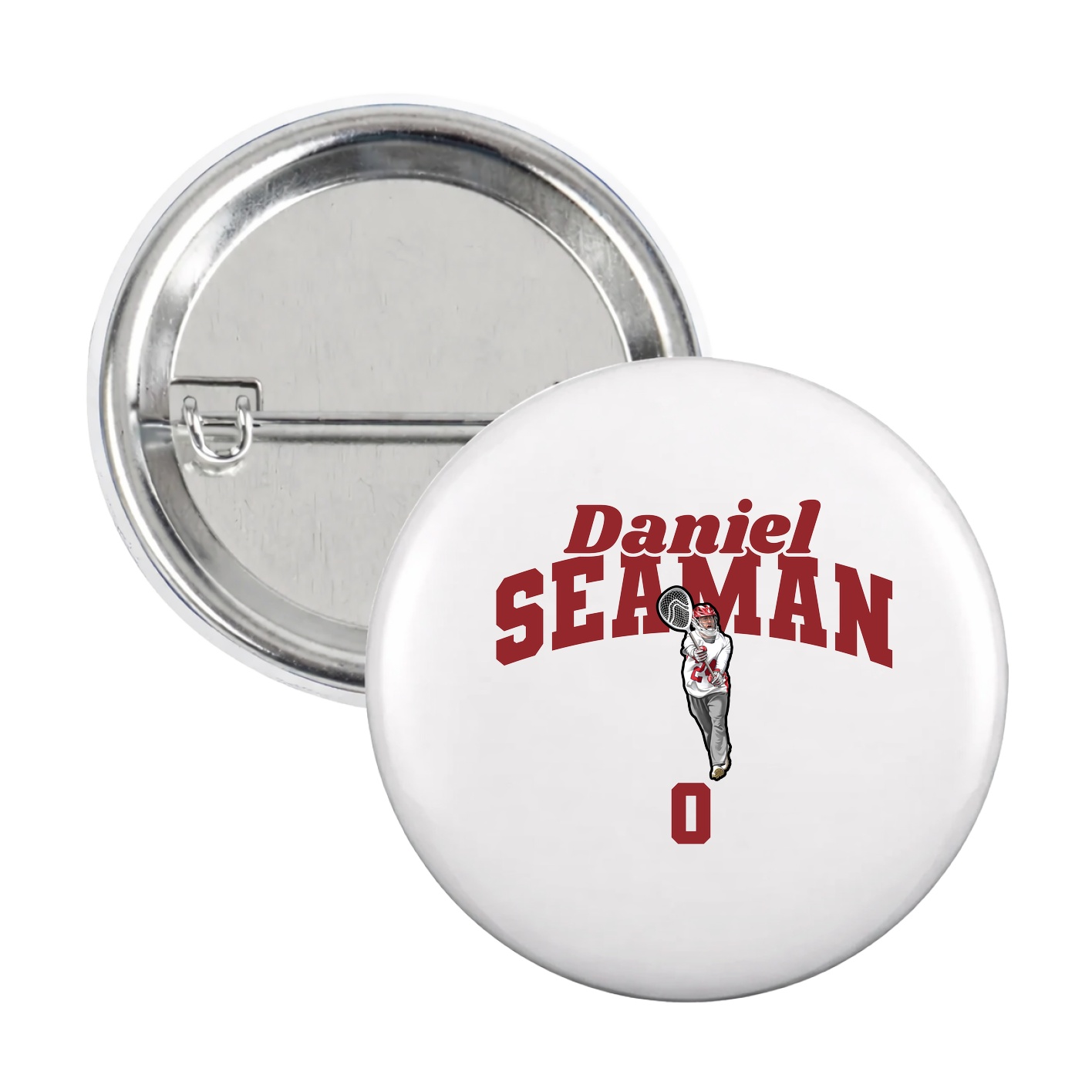 Game Day Button — Signature Arch in White
