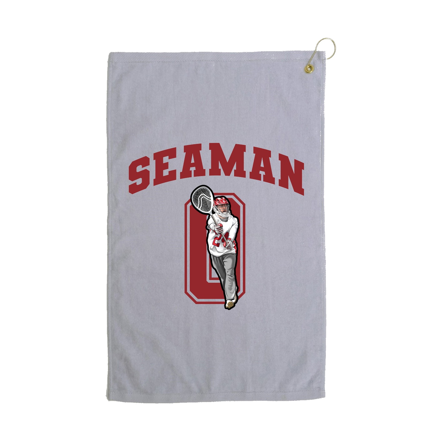 Golf Towel — Number in Grey