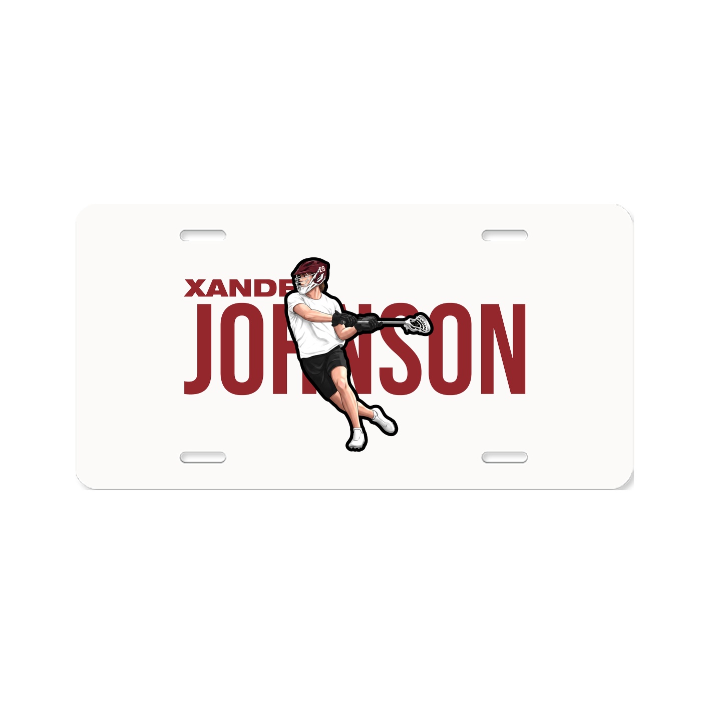 License Plate — Player Name in Classic