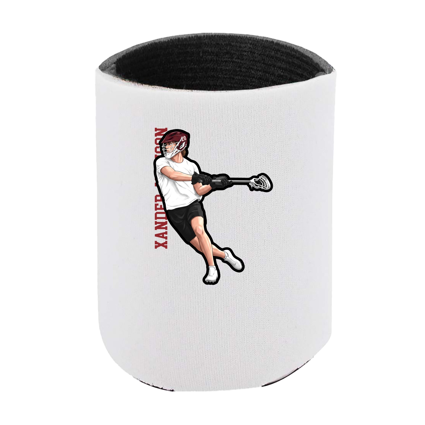 Can Holder — Name Vertical in White