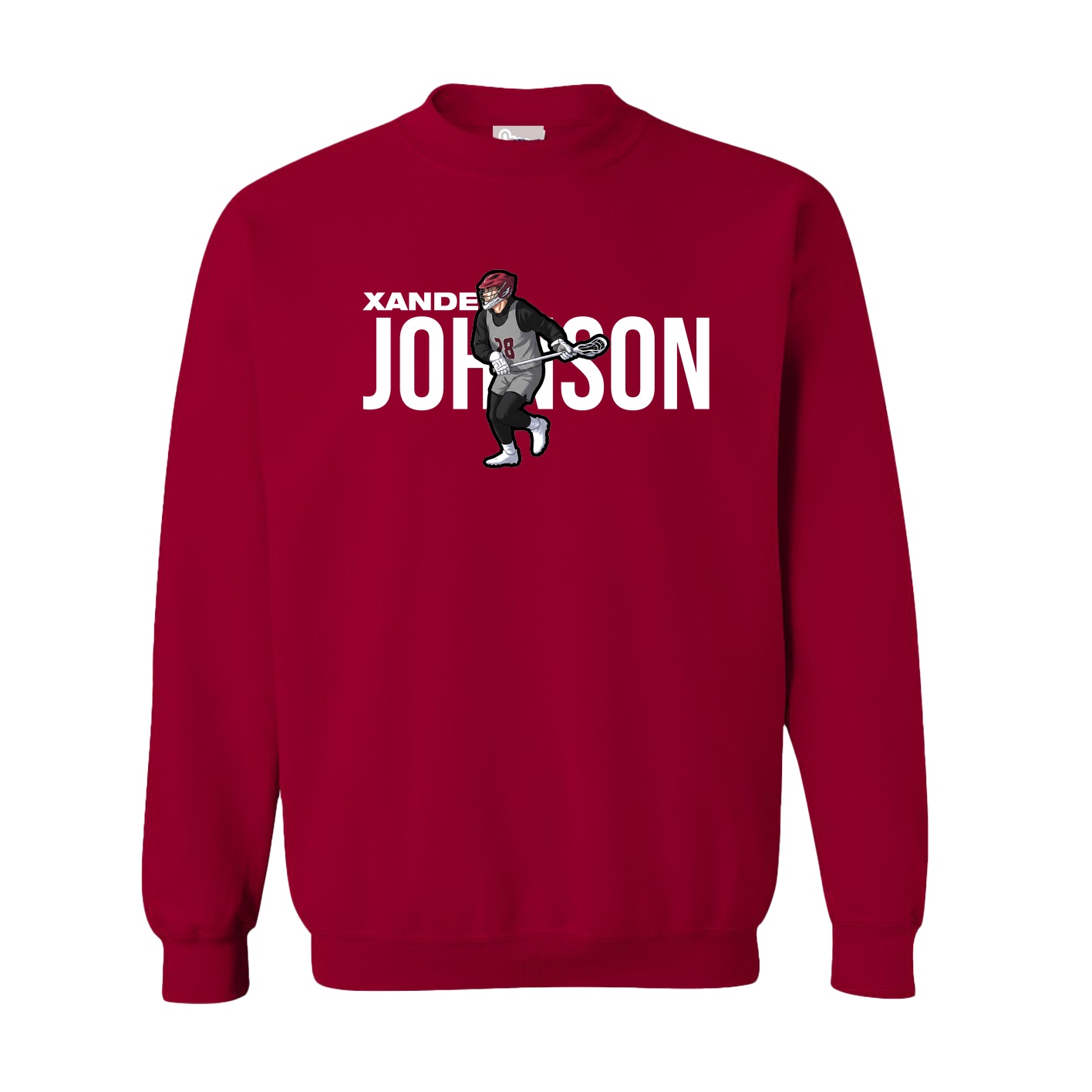 Fleece Crew — Player Name in Cardinal