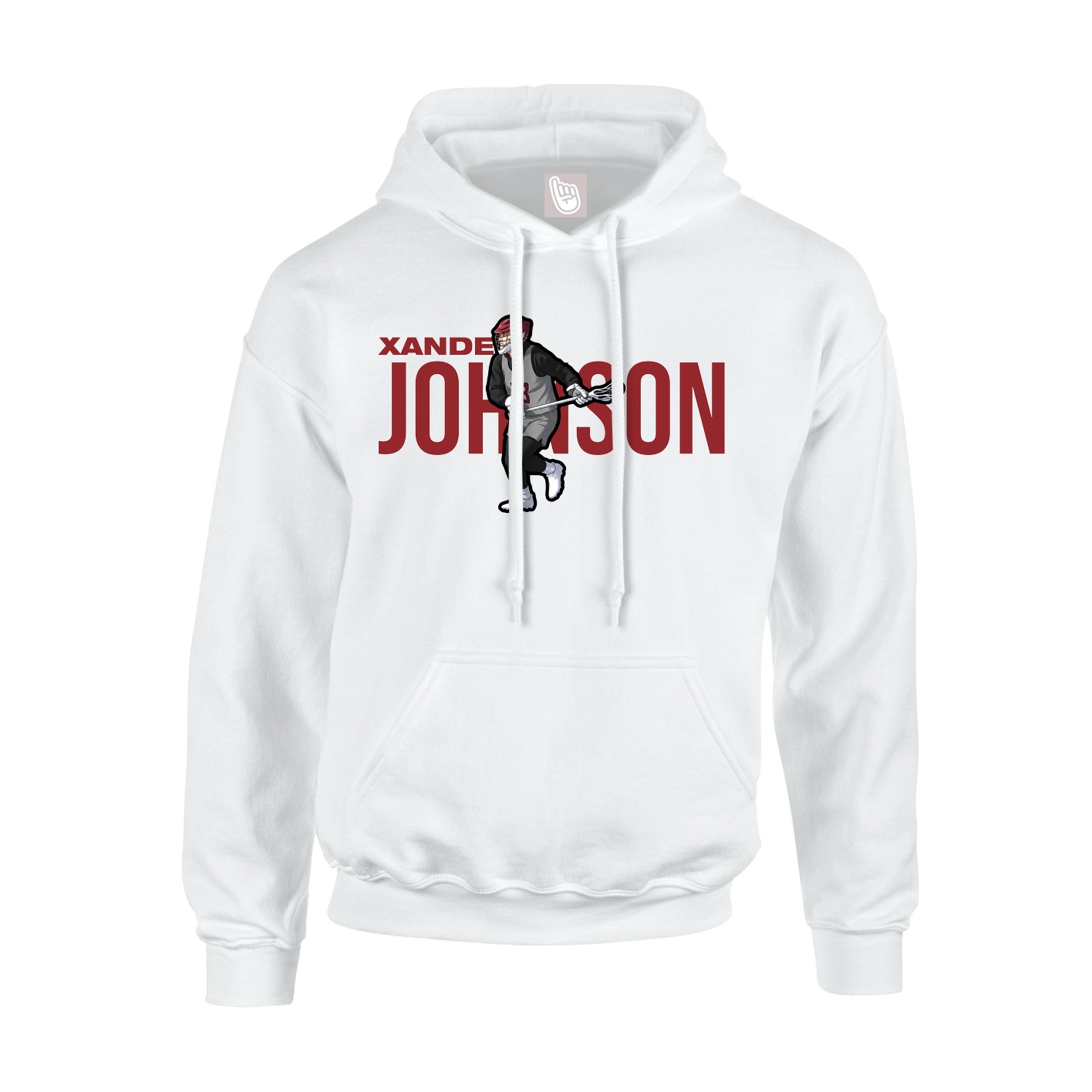 Youth Hoodie — Player Name in White