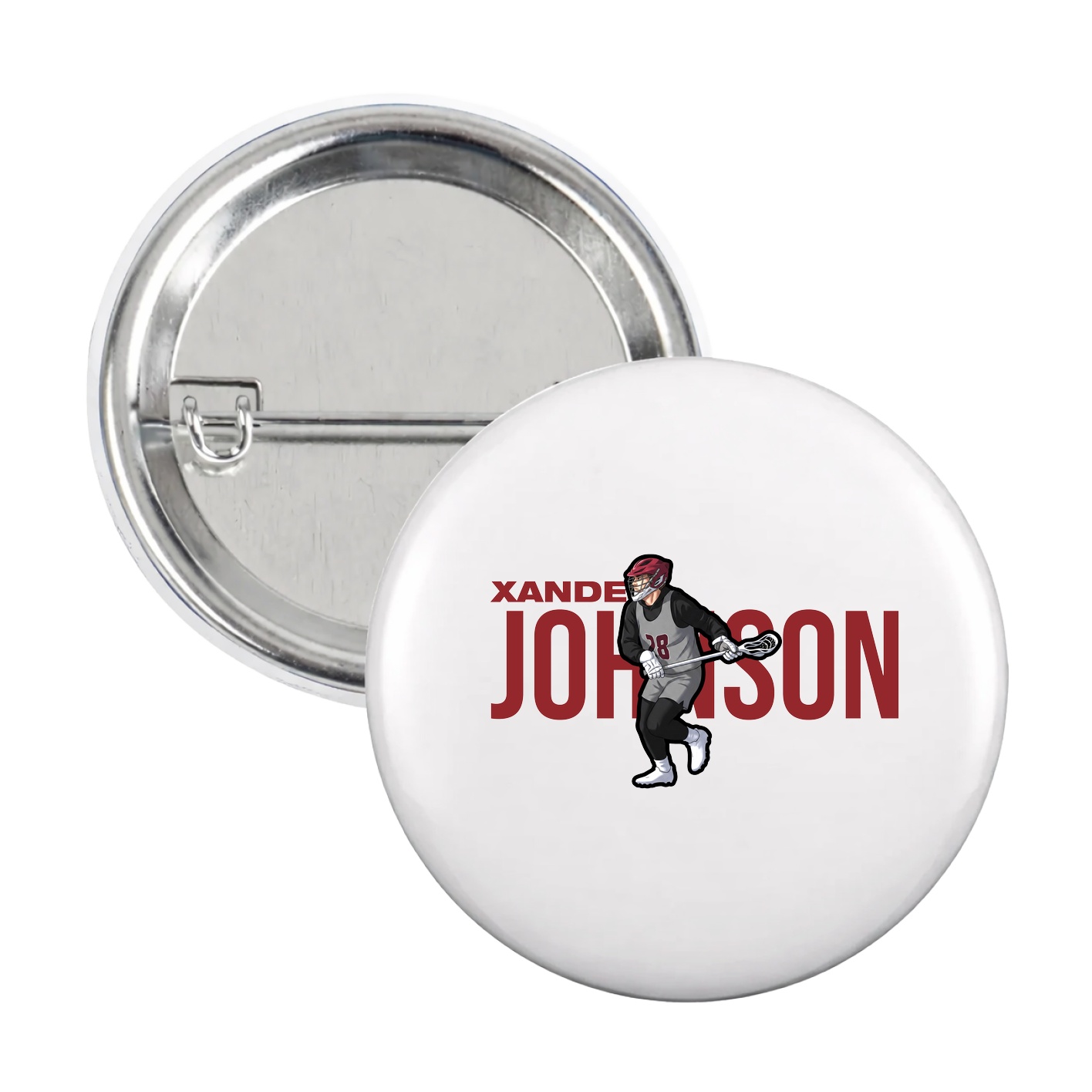 Game Day Button — Player Name in White