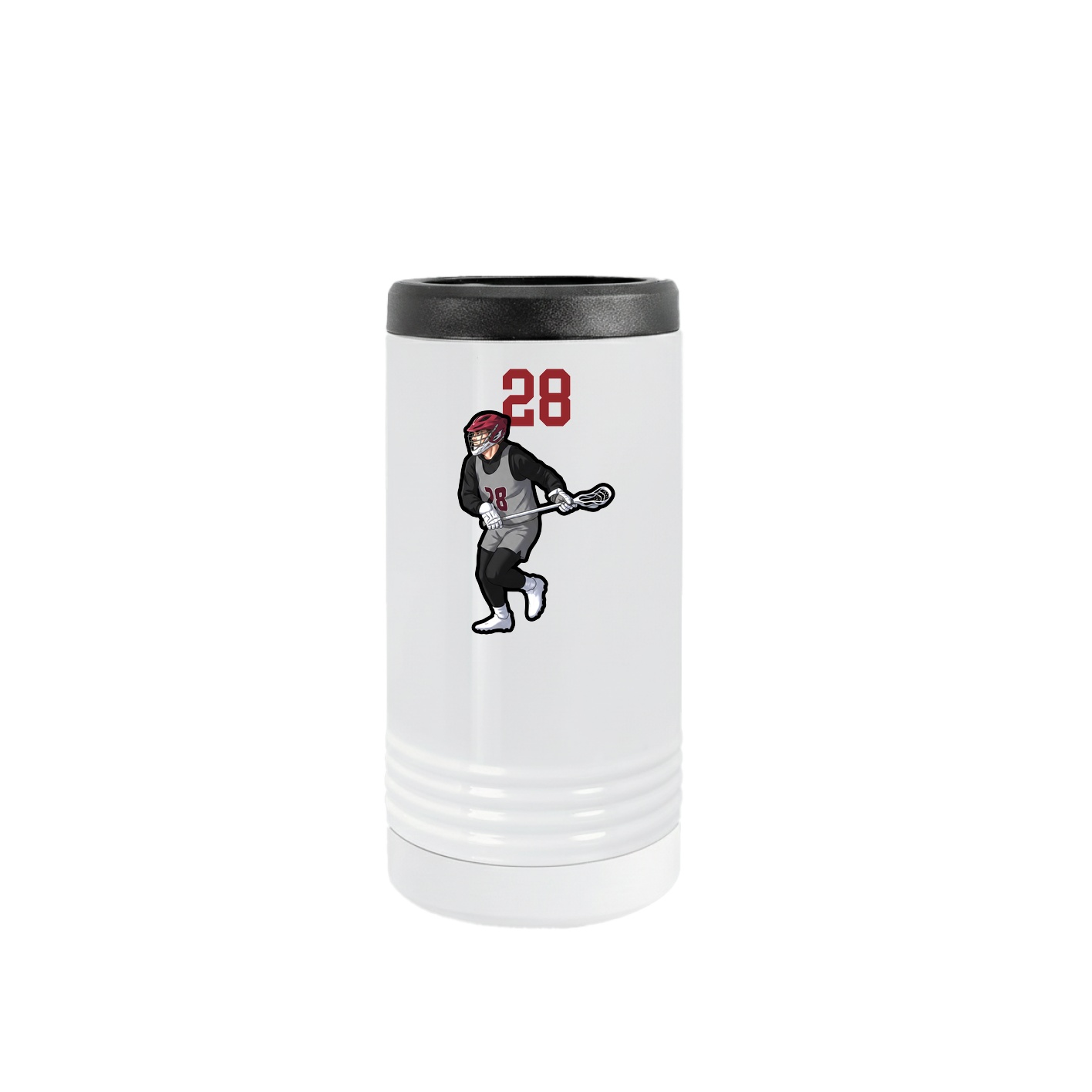 Slim Beverage Holder — Number Top in White