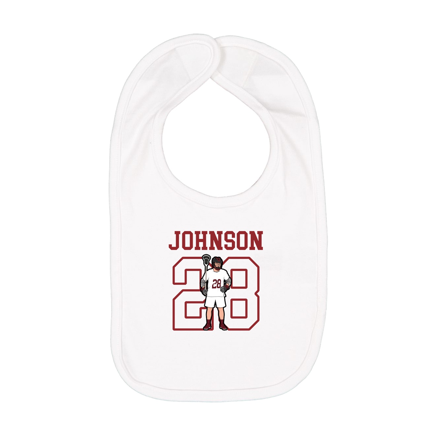 Infant Bib — Shirsey in White