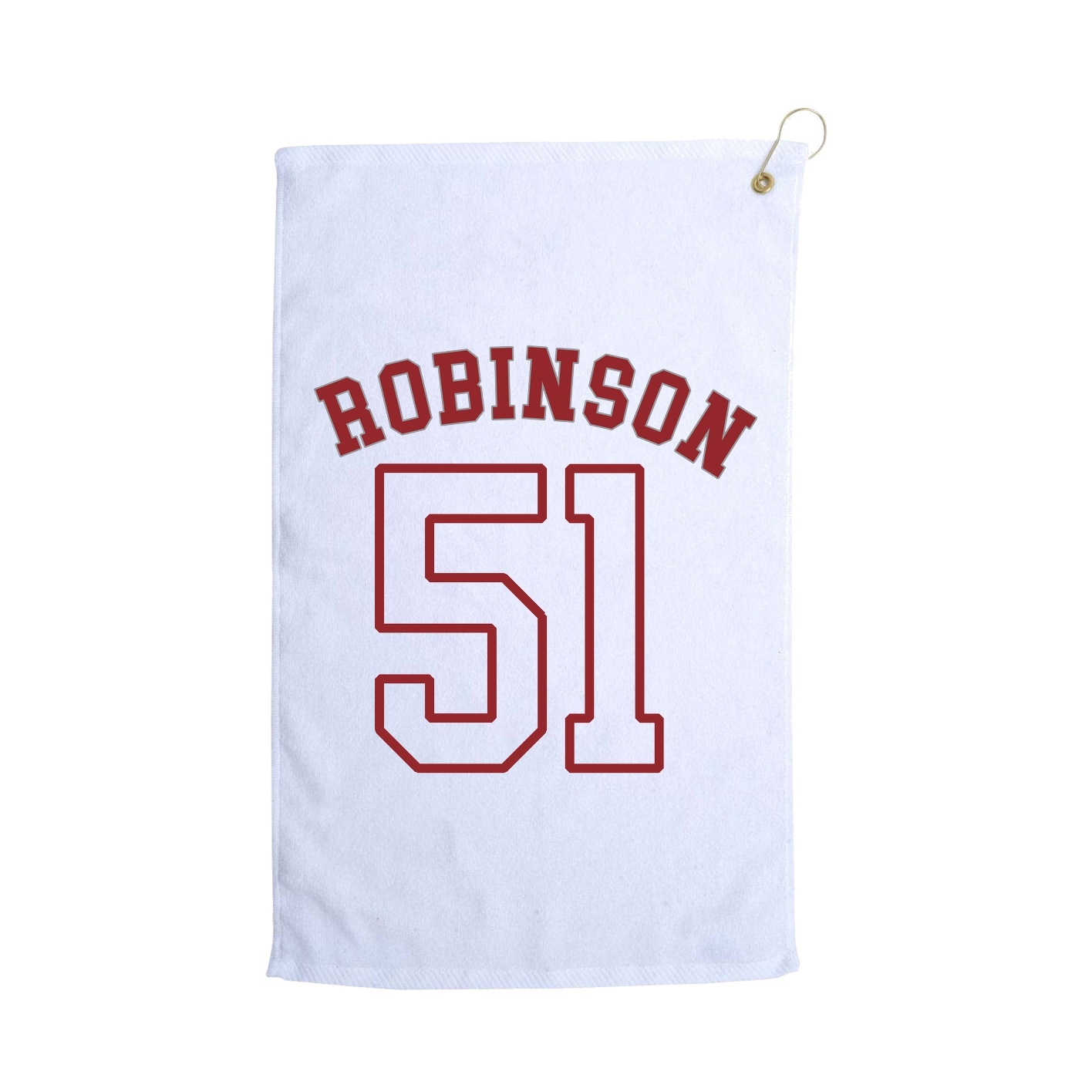 Golf Towel — Shirsey Arch in White