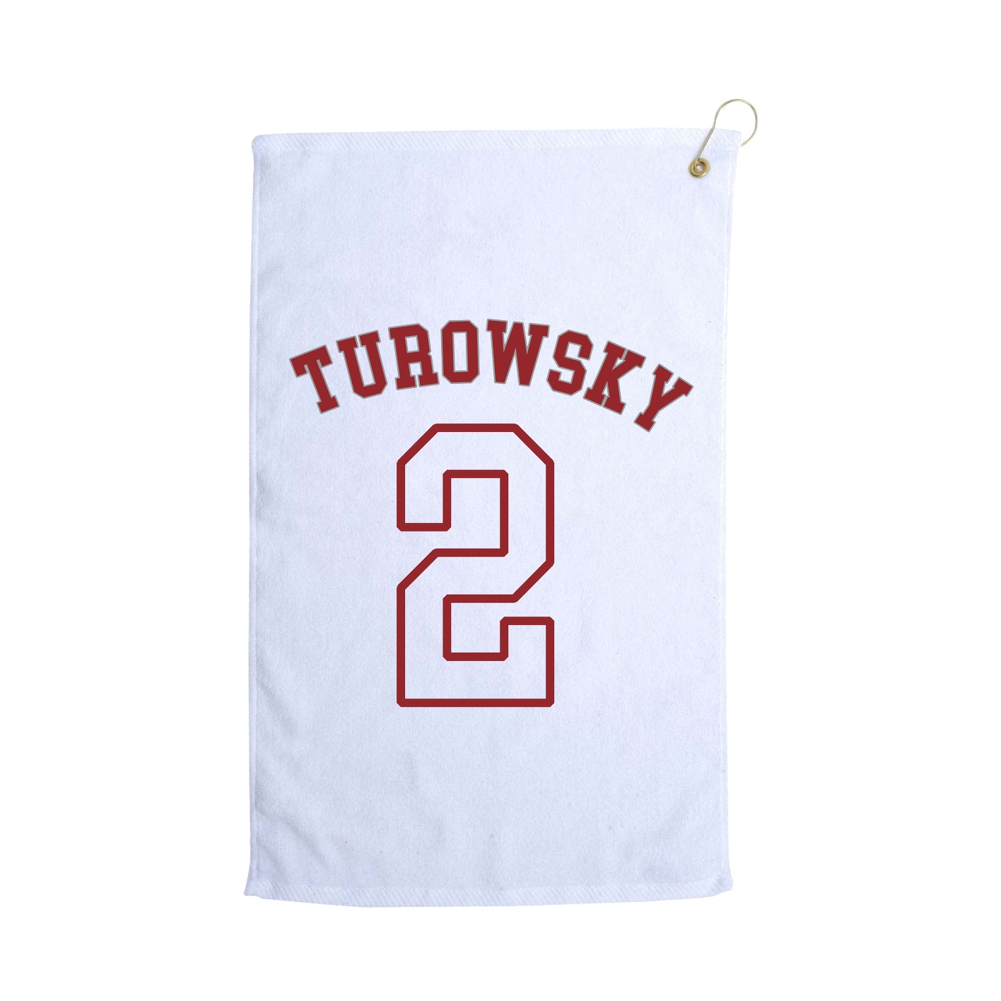 Golf Towel — Shirsey Arch in White