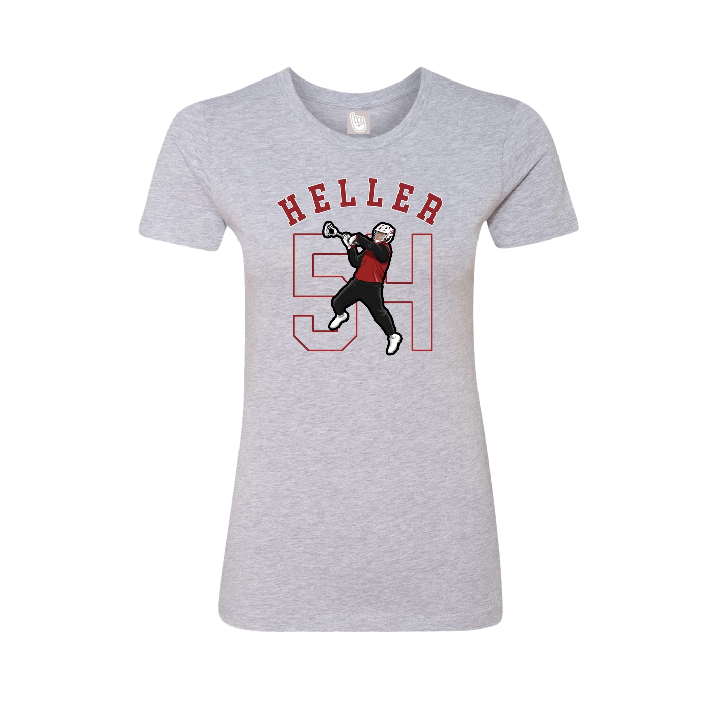 Fitted Women's Tee — Shirsey Arch in Grey