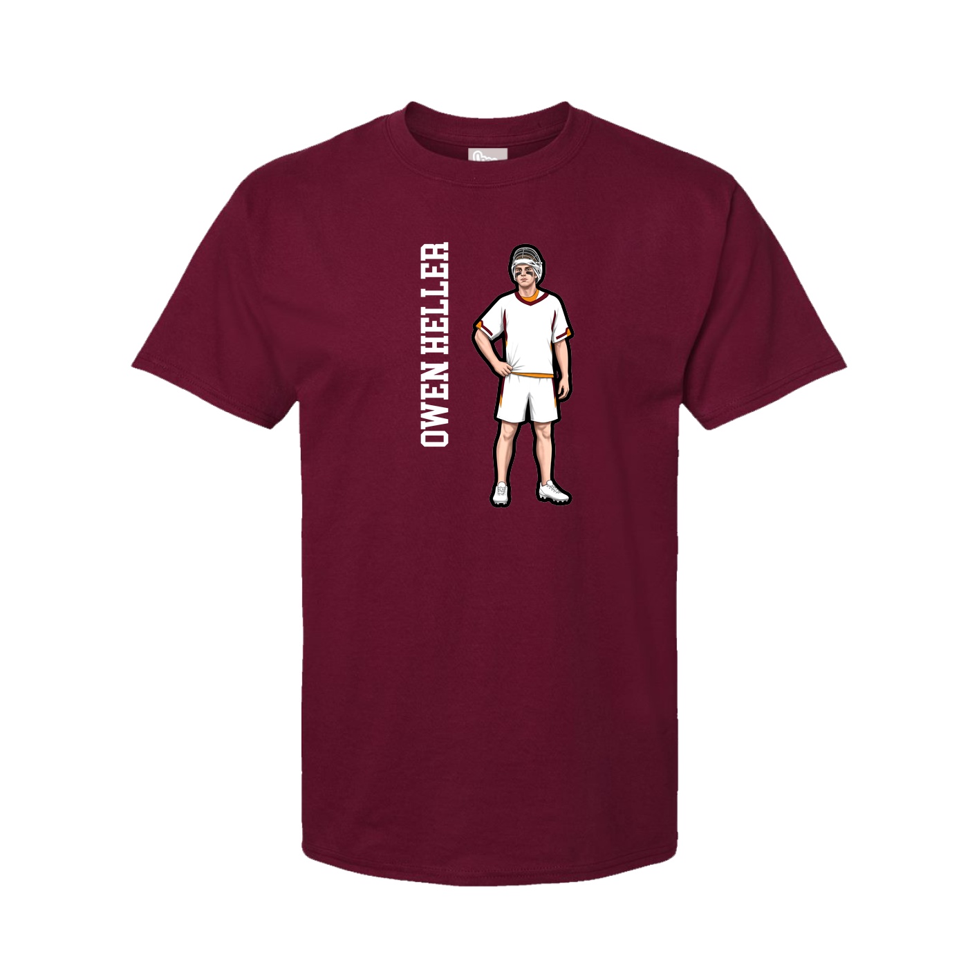 Tee — Name Vertical in Cardinal