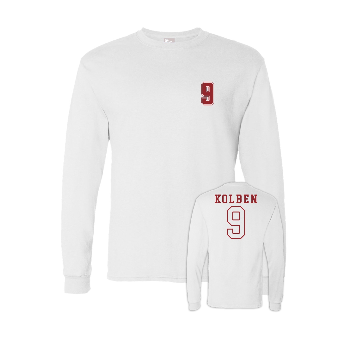 Long Sleeve Tee — Chest Back in White